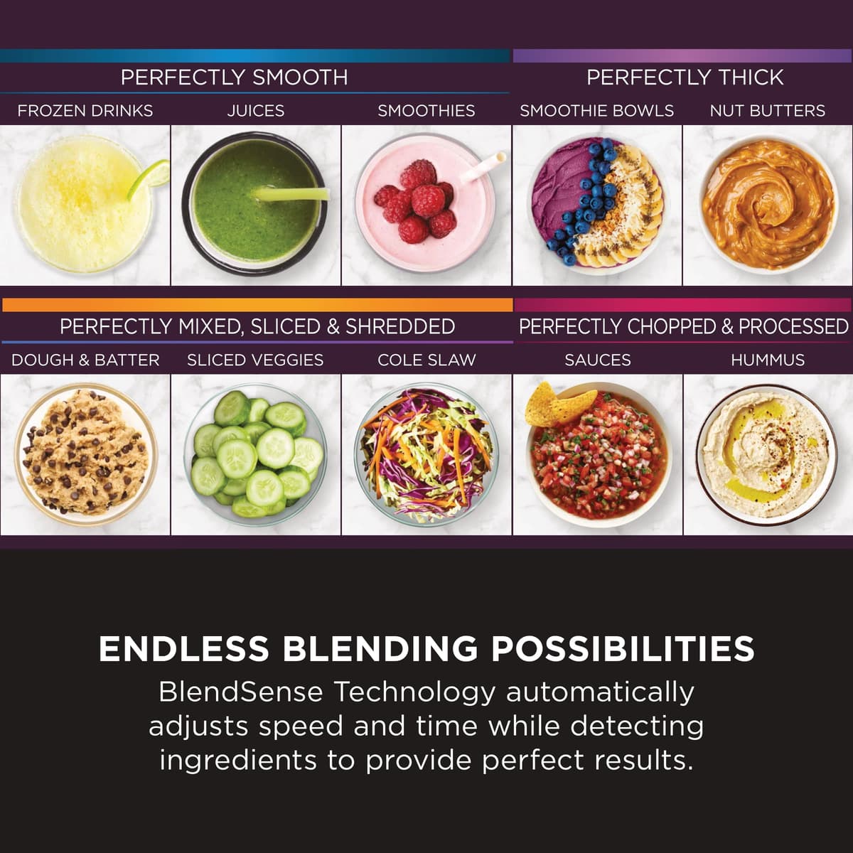 Ninja 3-in-1 Detect Power Blender Processor Pro, Powerful 1200W Blender, Food Processor Bowl, Dough Blade, 2x Single Serve Cups, Jug, Make Pizza Dough, Blend, Chop & Mix, Stone Gold, TB401UKSTGD — view 14