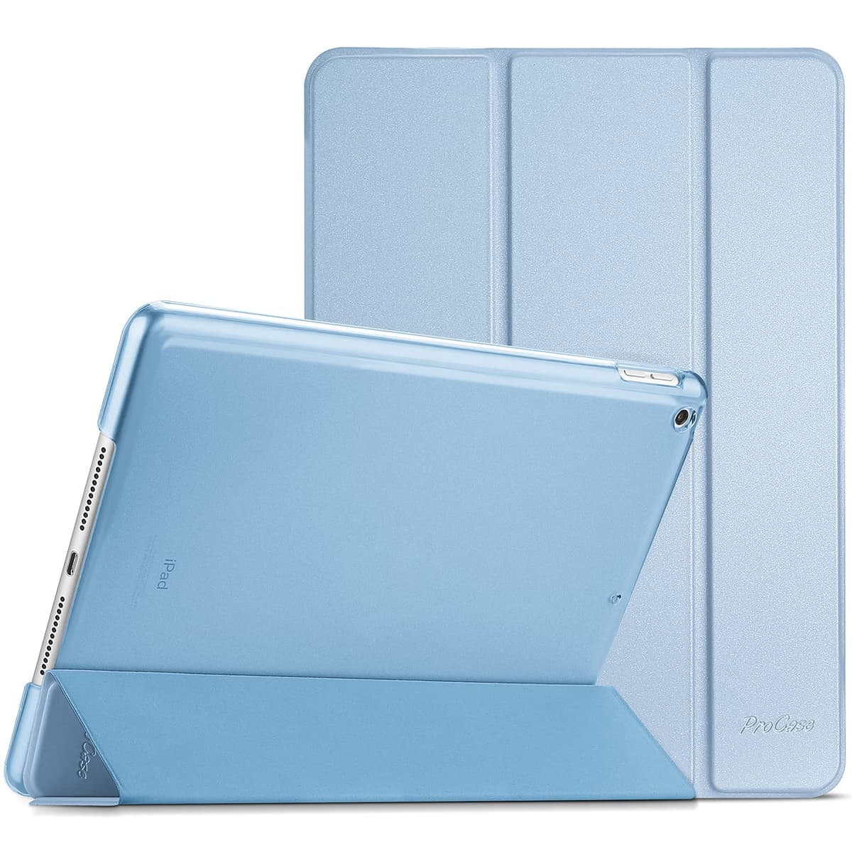 ProCase for iPad 9th/ 8th/ 7th Generation Case 10.2 Inch (2021/2020/2019 Release), 10.2 iPad Case 9th/ 8th/ 7th Gen Cover, Slim Smart Cover with Translucent Hard Shell Back -AntiqueMoss — view 14