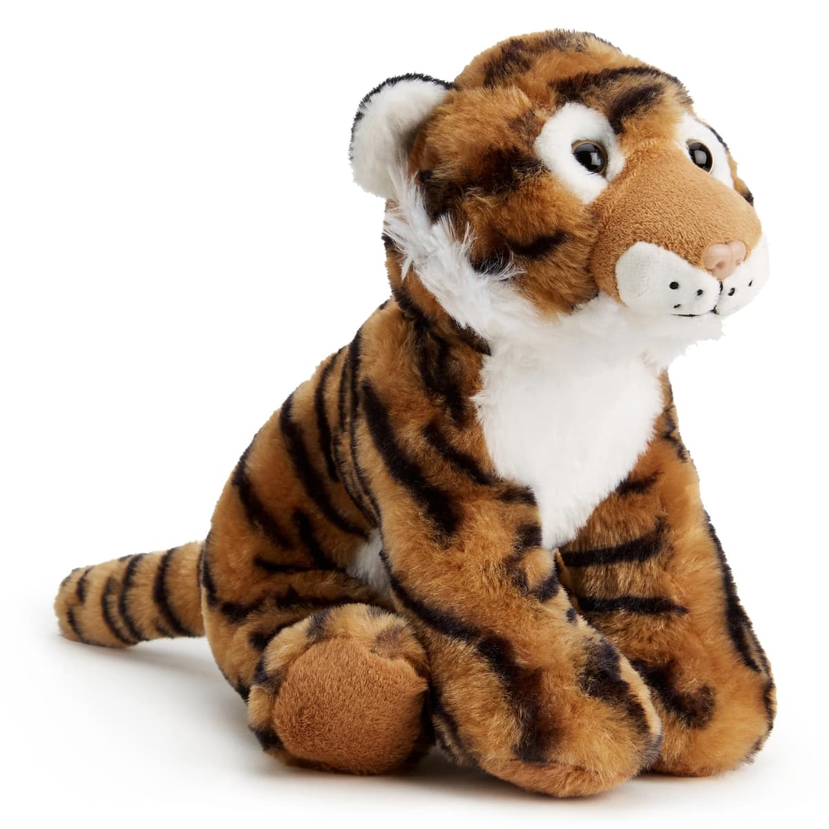 Zappi Co Mark the Tiger Plush Toy (22cm) Striped Jungle Cat - Soft, Cuddly, 100% Recycled - Majestic Feline Friend — view 2