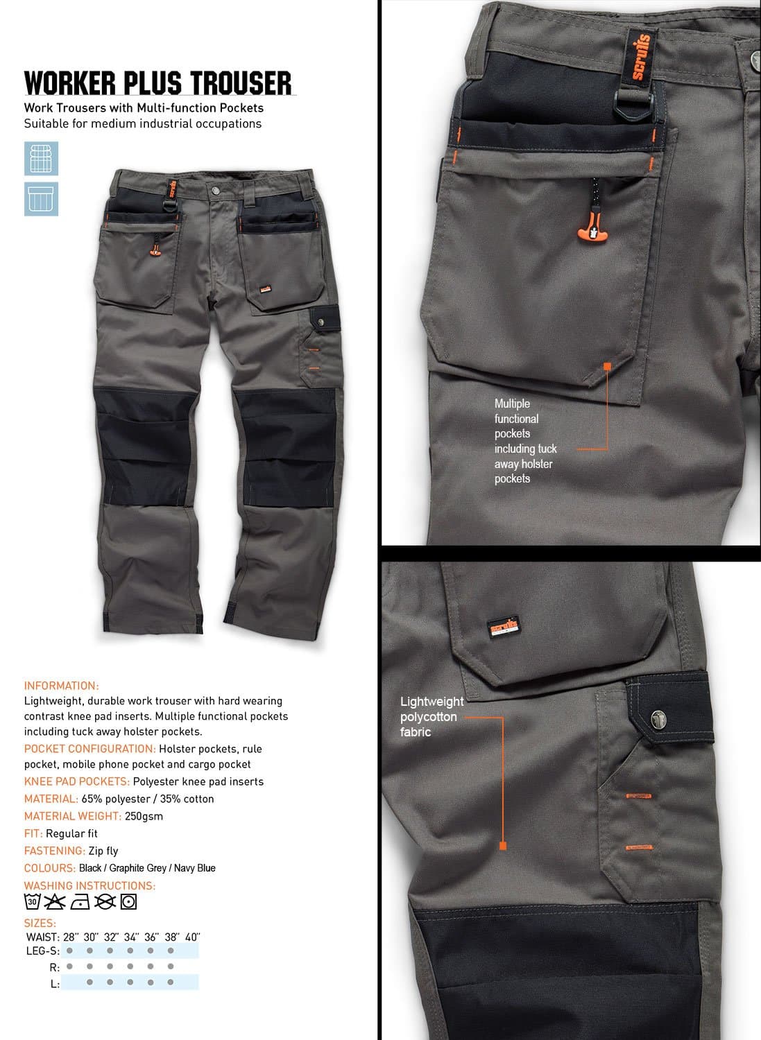 Scruffs Worker Plus Trouser — view 5