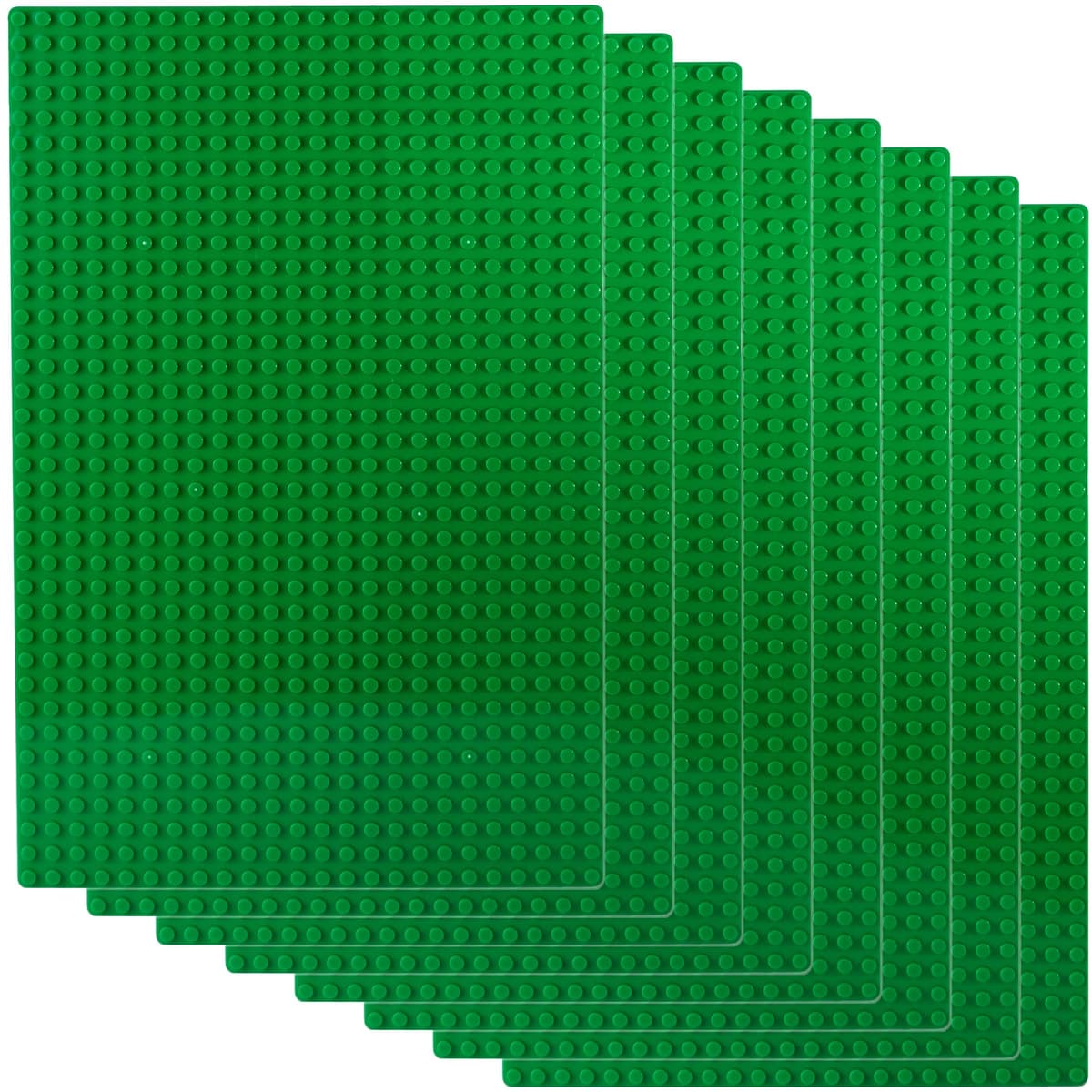 Apostrophe Games Placas Base de Bloques de Construcción Compatibles con Las Principales Marcas Placas Base Verdes de 19,2 cm x 28,8 cm (2X Verde y 2X Azul) — view 3