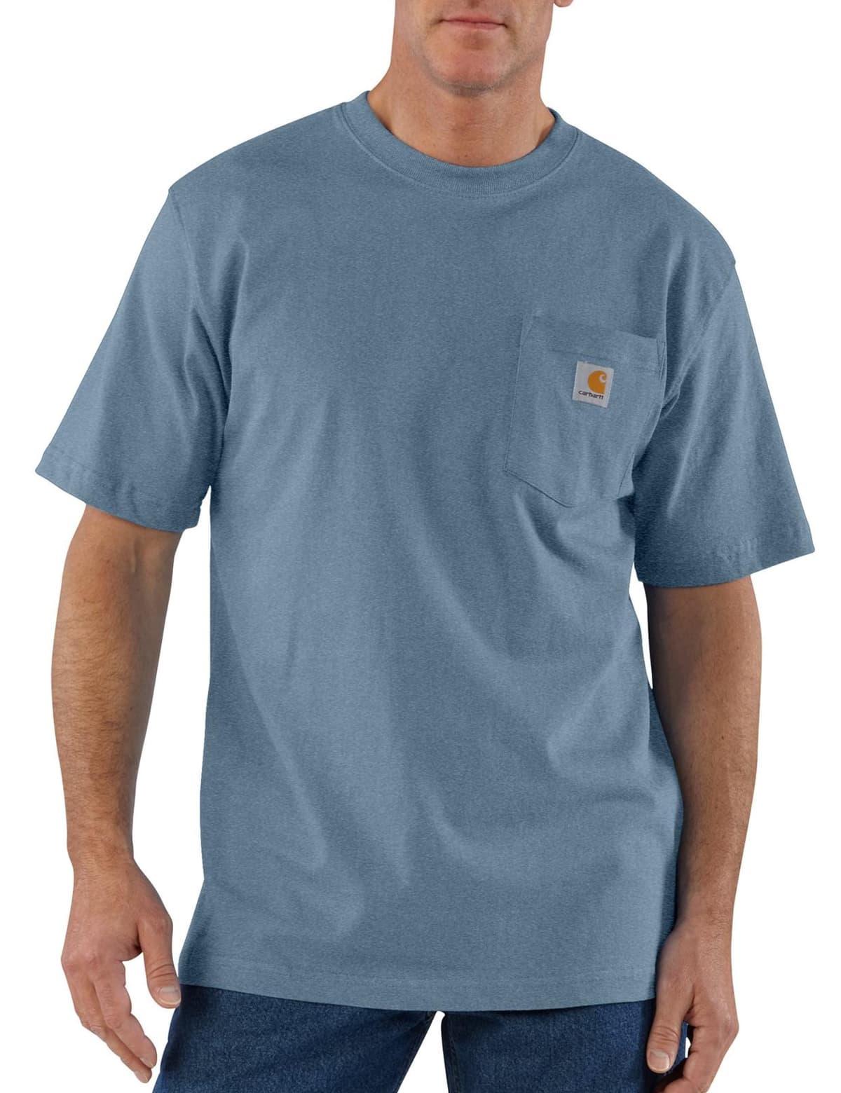Carhartt Mens Loose Fit Heavyweight Short-Sleeve Pocket T-Shirt (Also Available in Big & Tall) CloseoutWork Utility T-Shirt — view 82