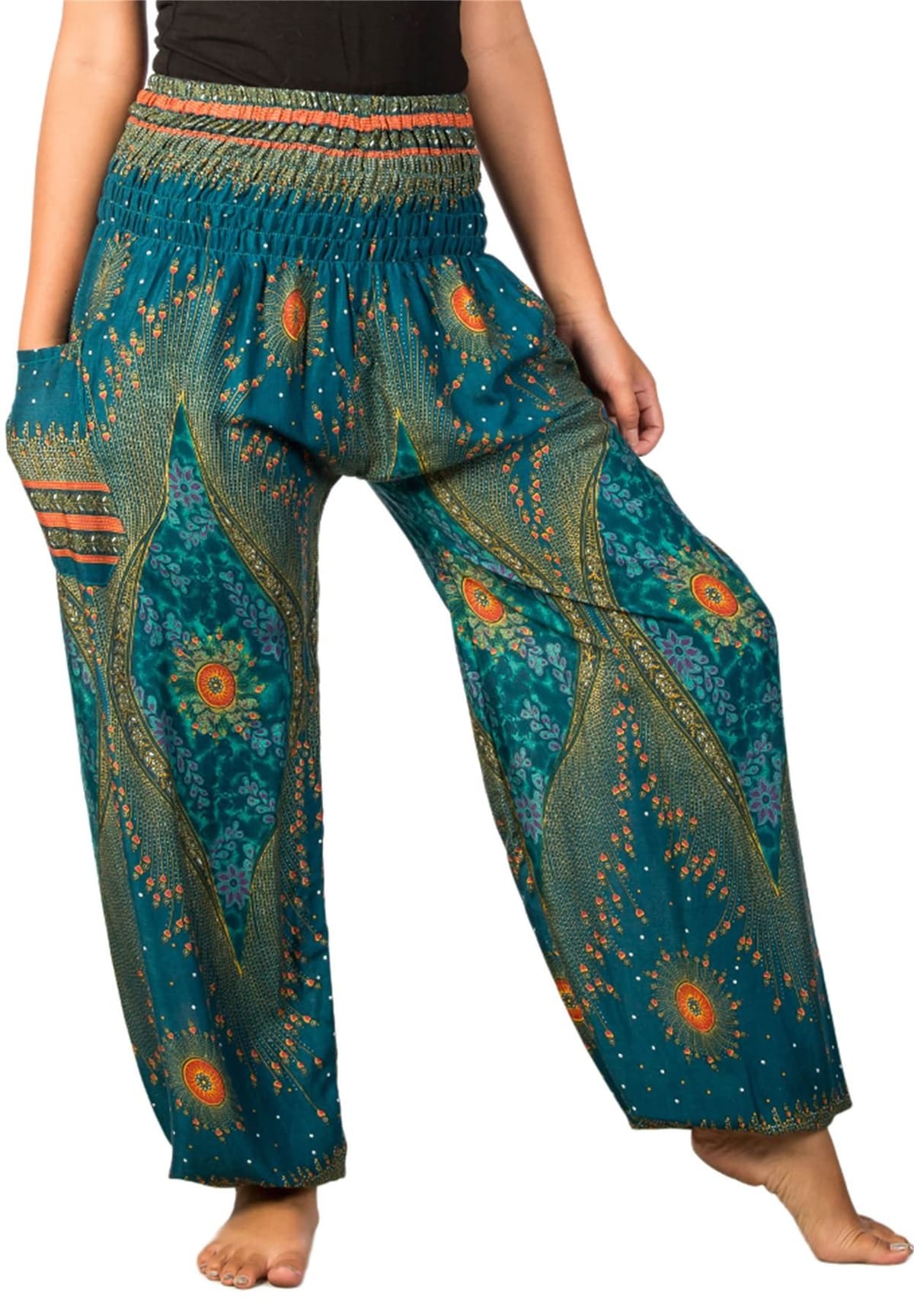 Lofbaz Harem Pants for Women Yoga Boho Hippie Clothing Womens Palazzo Bohemian Pajama Trousers Beach Indian Gypsy Genie Clothes — view 71