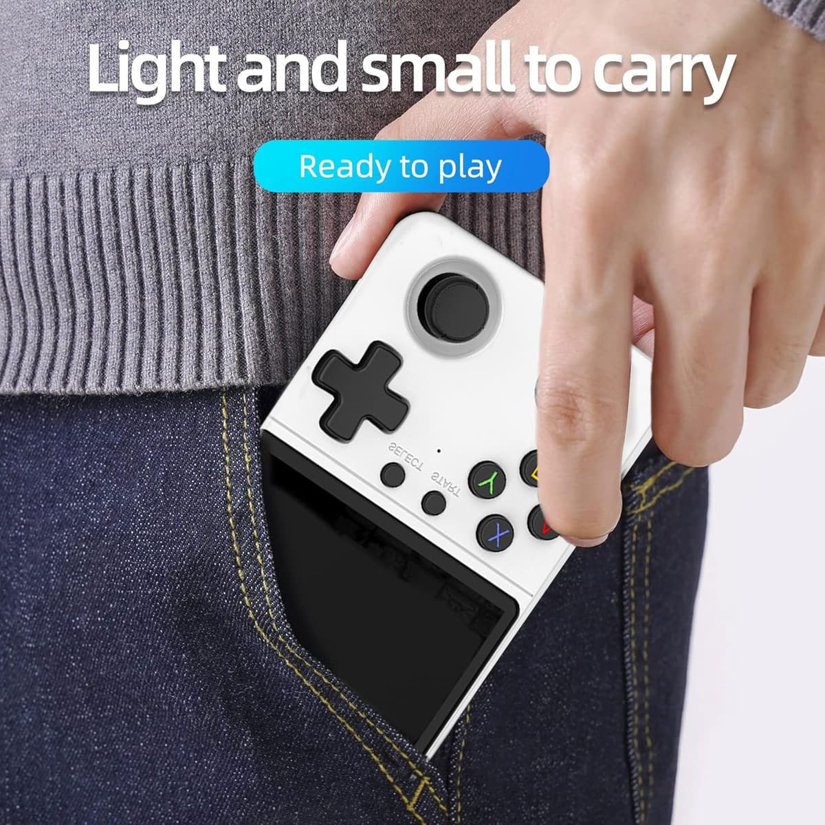 ASTEKID 2026 New Upgrade Retro Handheld Game Console with 20000+ Classic Game, Relive Childhood, Rechargeable Video Game Console, Support 30+ Emulators, Portable Pocket Arcade — view 4