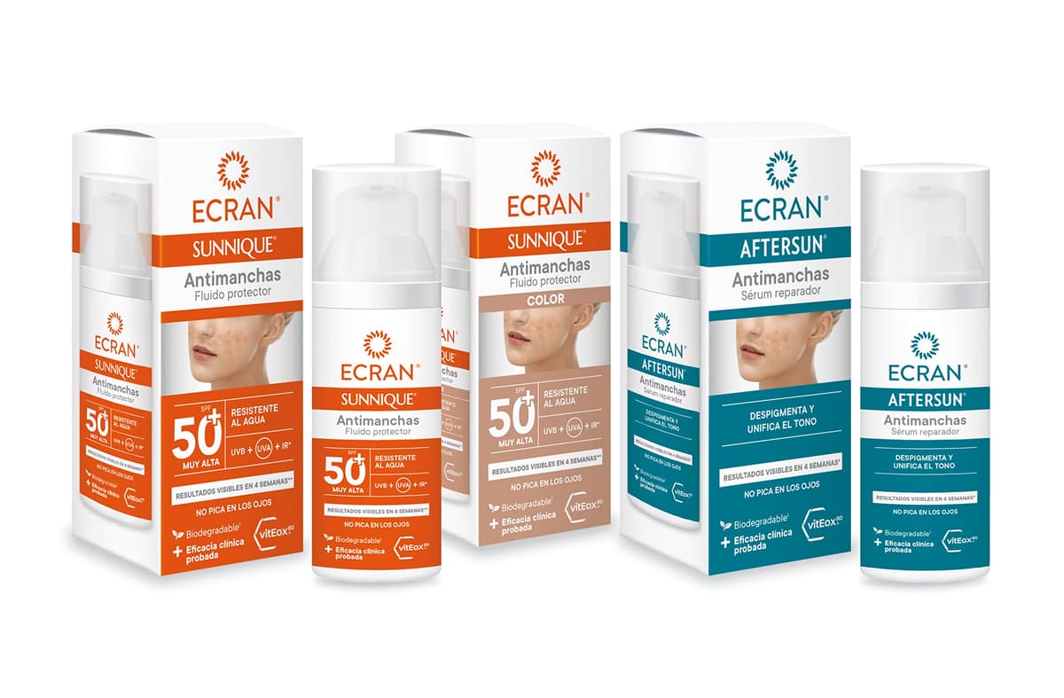ECRAN SUNNIQUE – Protector Facial SPF 50+ Antimanchas Antiarrugas con Color, con Niacinamida y Ácido Hialuronico, Despigmenta y Unifica el Tono, Fórmula con VitEox80 - 50 ml — view 6