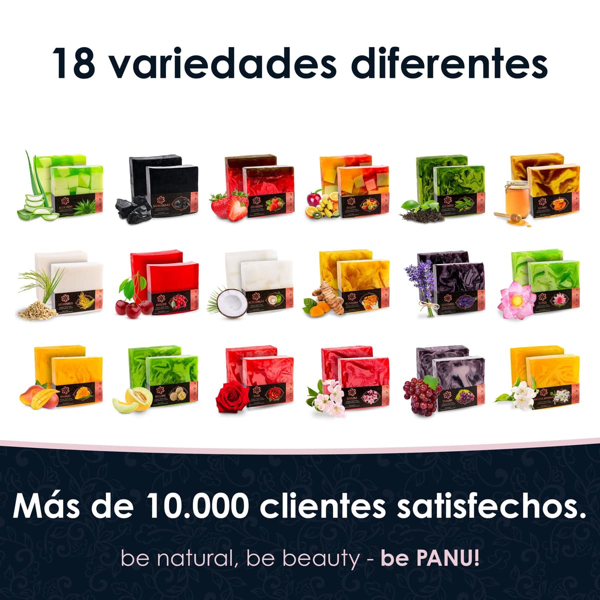 Panu Soaps Miel - Jabón de Ducha Vegano para Todo Tipo de Piel - Jabón Natural como Gel de Ducha Sólido y Champú Sólido - Jabón de Ducha Natural como Gel de Ducha Sólido — view 5
