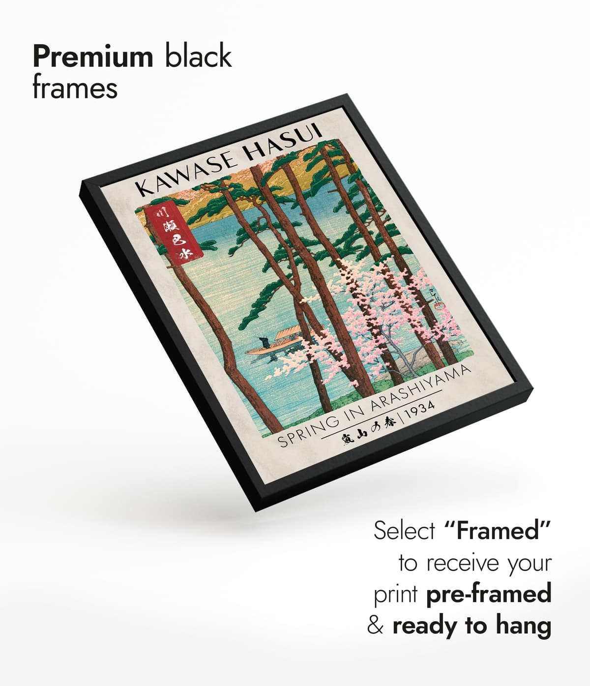 Spring In Arashiyama Japanese Woodblock Print, Modern Poster Japan Wall Art Exhibition Ukiyo-E Home Decor, Archival Matte, A3 (Print Only) - 42x29.7cm — view 4