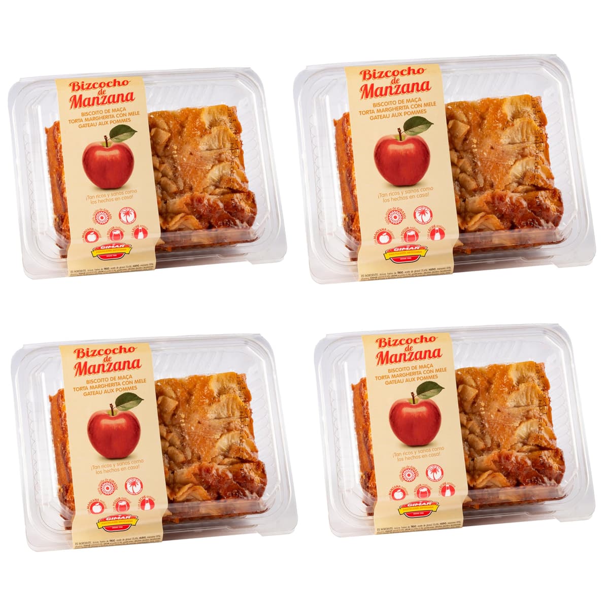 Bizcocho de Nueces Gimar - Pack de 4 Bandejas x 360 gramos - Bizcocho Casero con Nueces — view 5