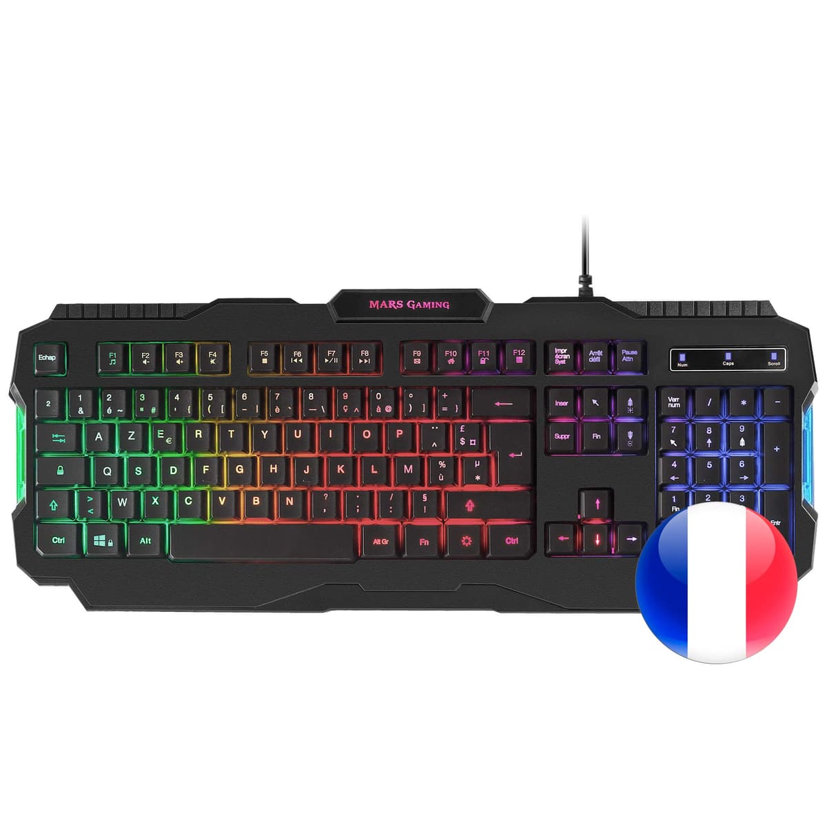 Mars Gaming MKPRO, US, Teclado Mecánico Gaming Completo, RGB Chroma, Switches Hot-Swap Mecánicos, Antighosting, Rueda de Control, Software, Multiplataforma, Switch Silent, Blanco — view 54