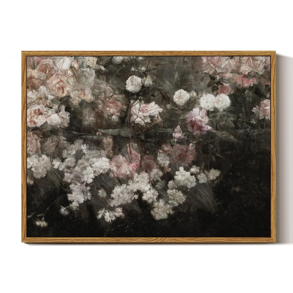 InSimSea Framed Canvas Wall Art, Meadow with Flowers Painting, Landscape for Living Room, Bedroom, Home, Bathroom Decor, 8x10 — view 41