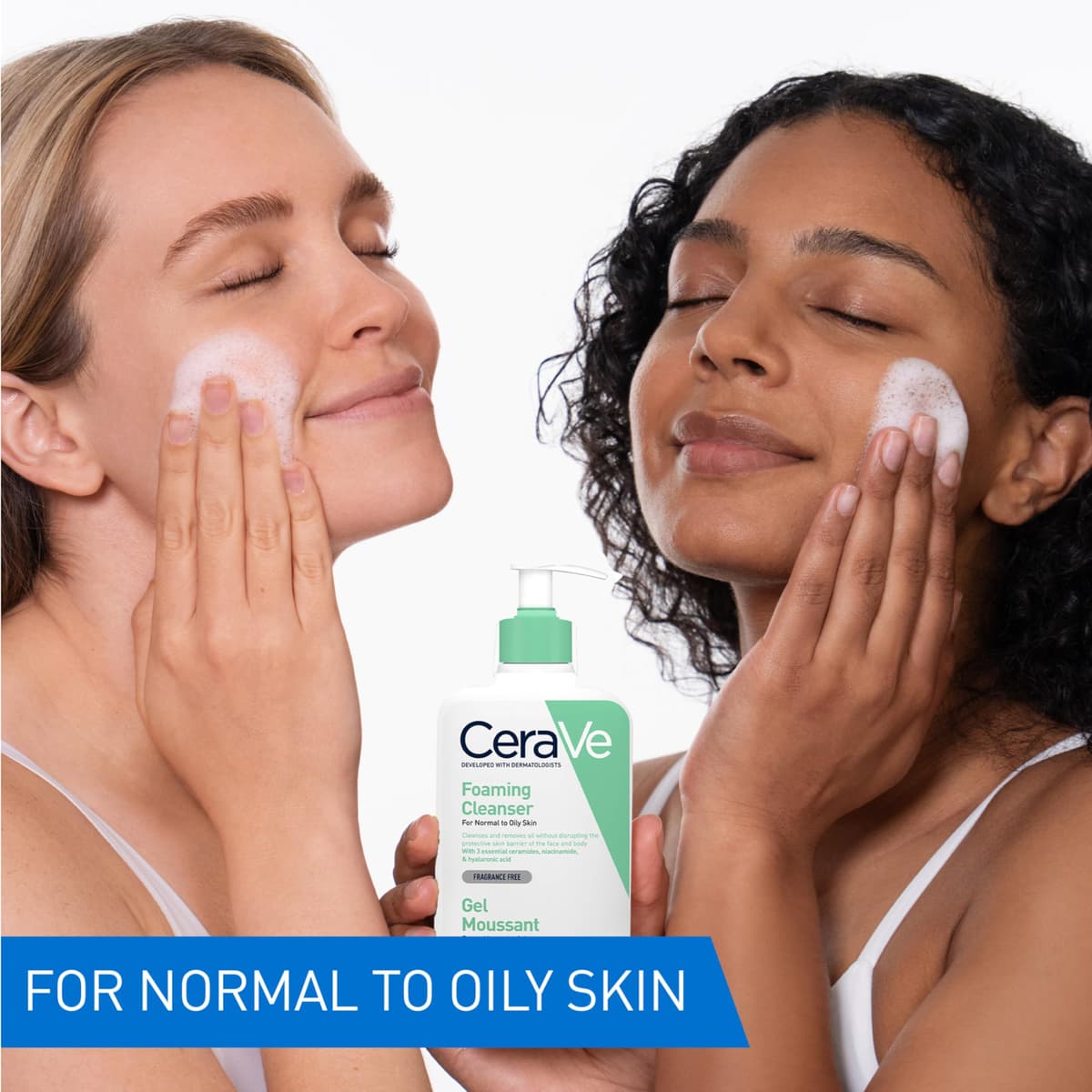 CeraVe Foaming Cleanser for Normal to Oily Skin with Niacinamide and 3 Essential Ceramides — view 7