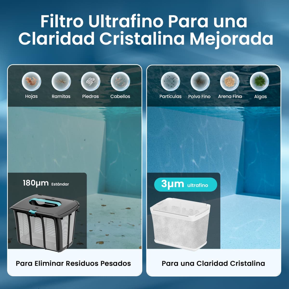(2026 Upgrade) AIPER Scuba S1 Robot Piscina Limpiafondos y Paredes, Aspirador Piscinas Fondos con Batería Mejorada 240 min, Navegación Smart de Alta Precisión, Filtración Ultrafina (Reacondicionado) — view 4