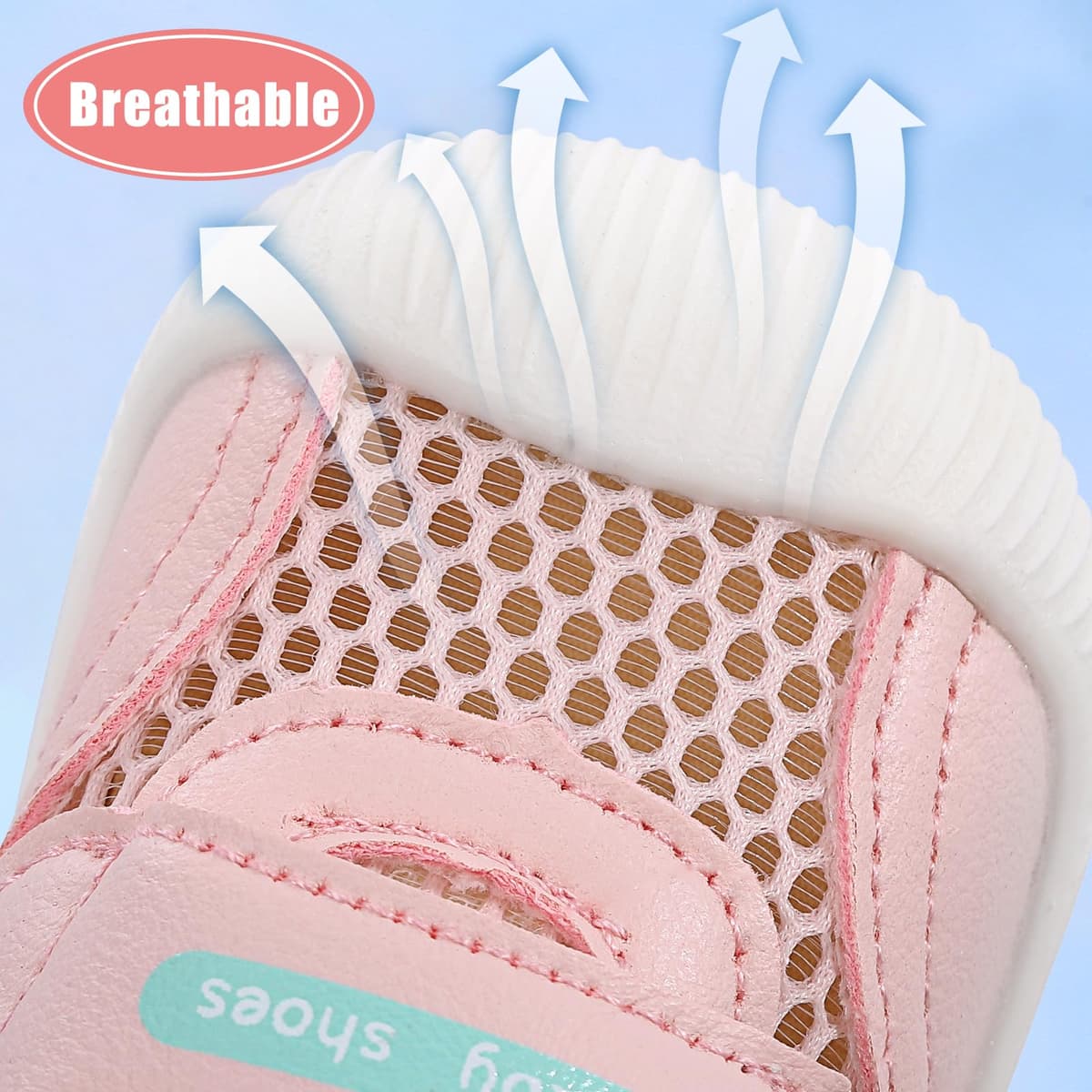 MK MATT KEELY Zapatos Bebé Niño Niña Verano Primeros Pasos Zapatillas Malla Transpirable Ligero con Suela Suave Antideslizante — view 3