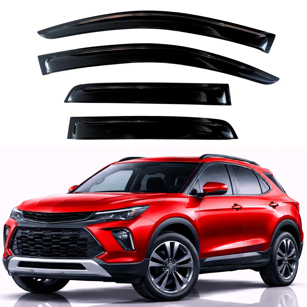 KPY Rain Guards Fit for 2006-2013 Lexus IS250 IS350, Out-Channel Window Visors Vent Wind Deflectors 4PC, Car Accessories for 06-13 Lexus is Series — view 284