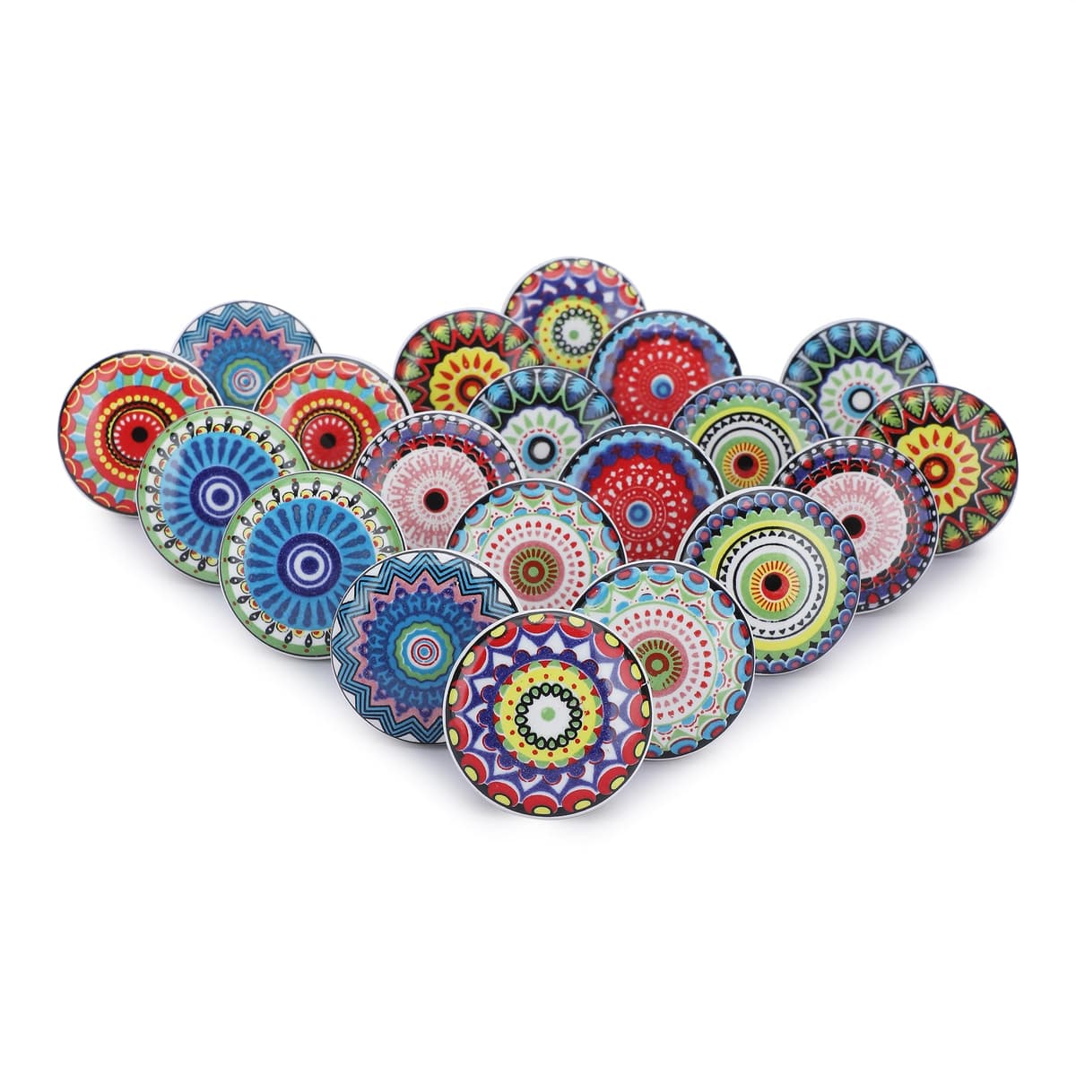 Ajuny Vintage Juego de 20 Pomos de Cerámica Blanca para Cómoda Cajón Armario Cocina Moderna Baño y Dormitorio Tiradores Decorativos Hechos a Mano — view 48