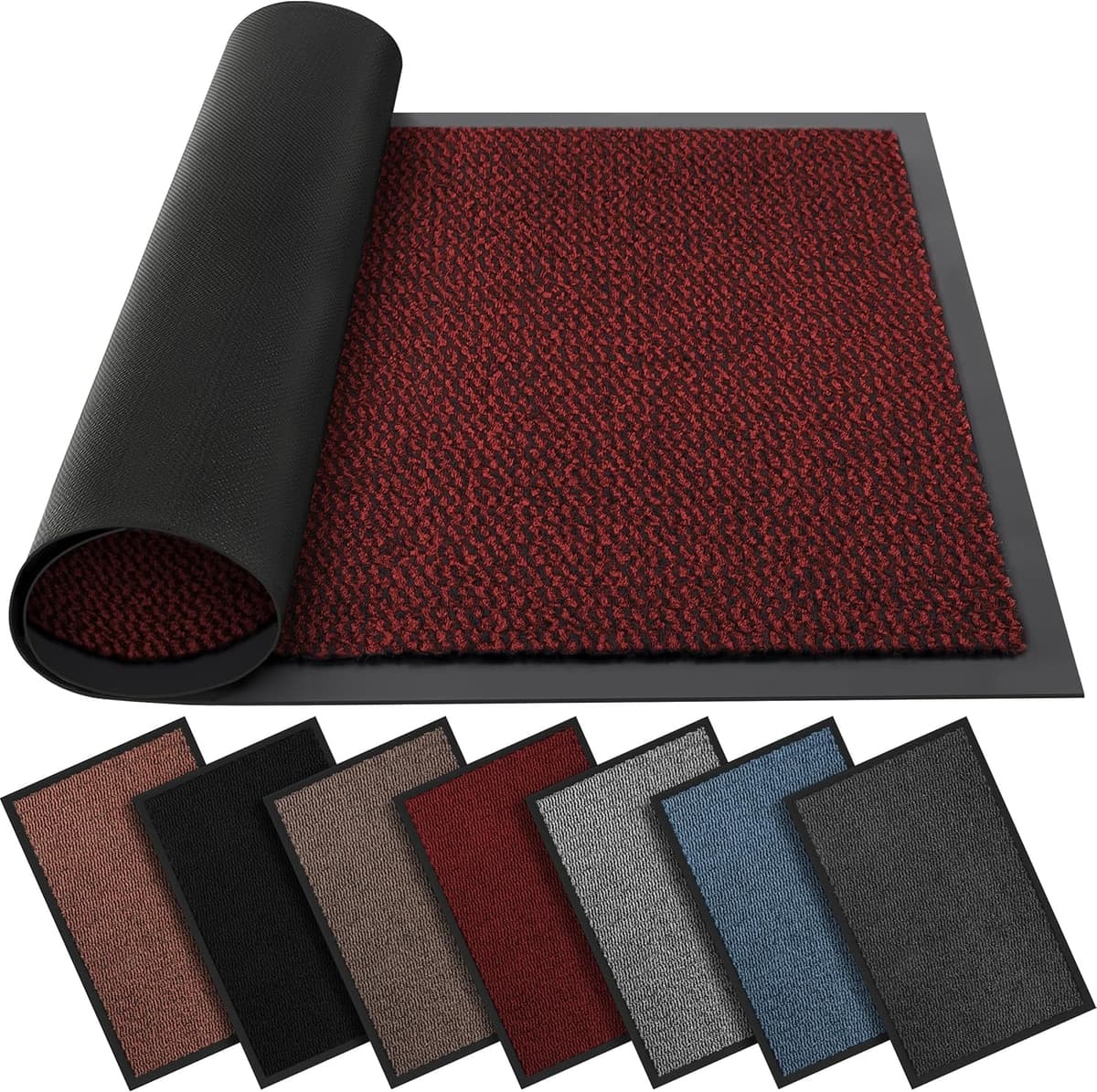 BLADO Washable Door Mats Indoor & Outdoor - Non-Slippery Heavy Duty - Stylish & Large Rubber - Perfect Dust Grabbing Doormats (Anthracite, 40cm x 60cm) — view 22