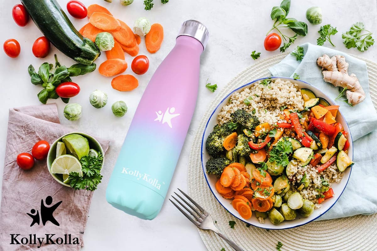 KollyKolla Botella Agua Acero Inoxidable, Termo 350/500/650/750ml - Botella Termica Deporte sin BPA, Cantimplora Infantil sin Fugas, Bebida 12H Caliente/24H Frío, para Niños, Adultos, Colegio, Oficina — view 5