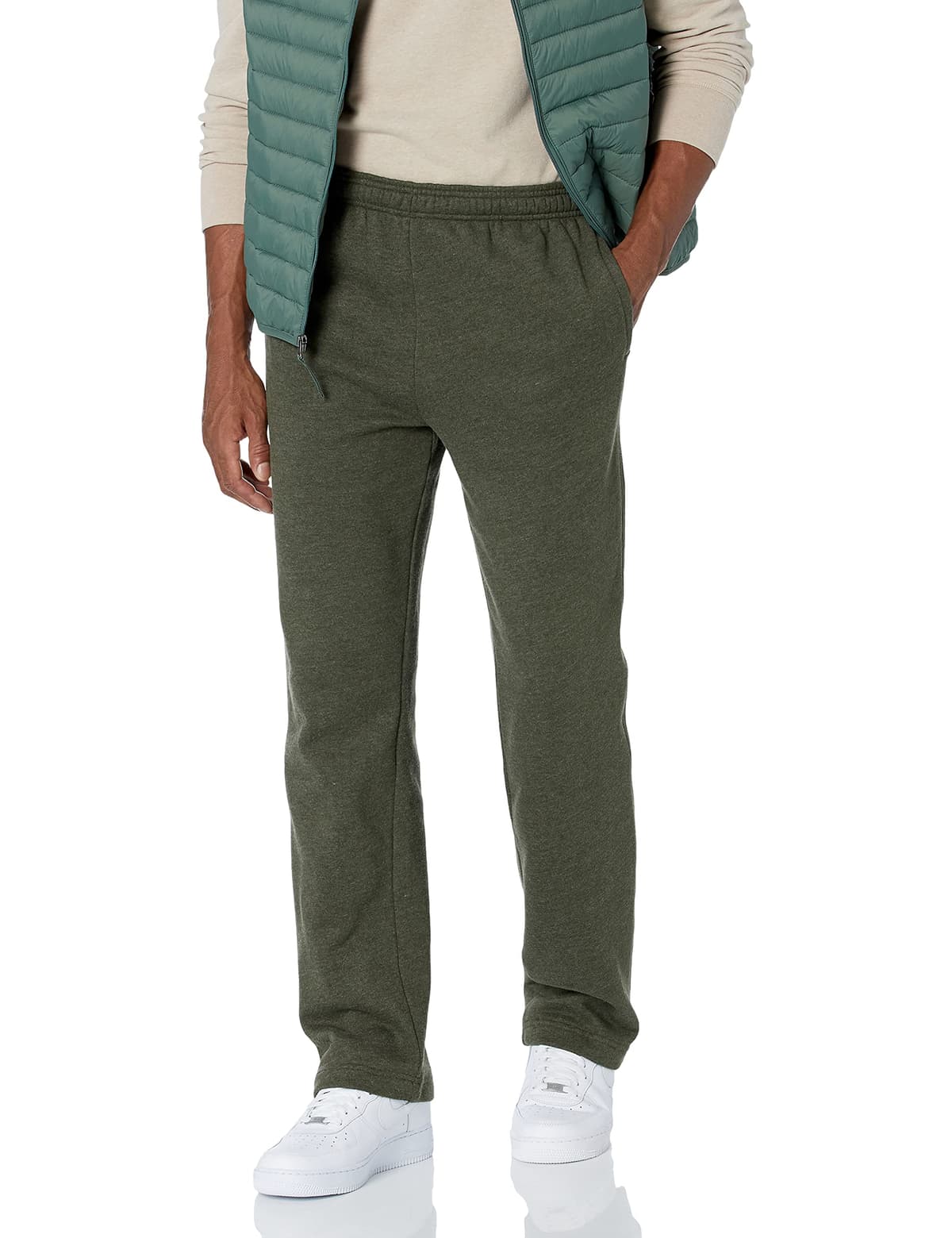 Amazon Essentials Pantalones Deportivos de Forro Polar con Parte Inferior Abierta (Disponibles en Tallas Grandes y Largos Especiales) Hombre — view 11