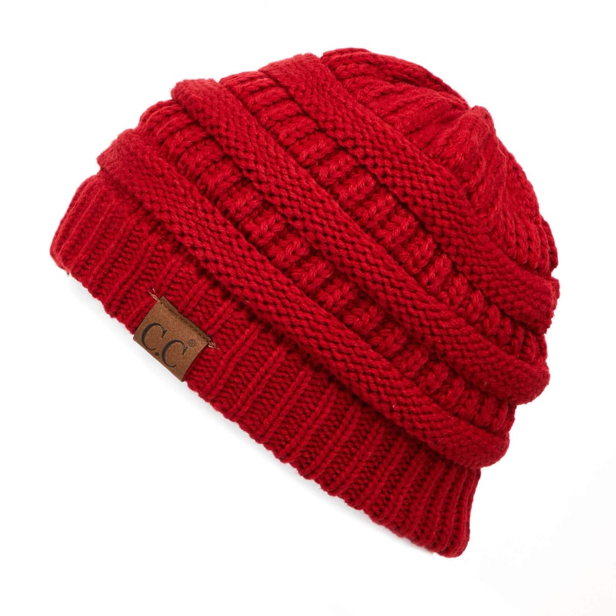 C.C Trendy Warm Chunky Soft Stretch Cable Knit Beanie Skully, Winter Mint, One Size — view 49