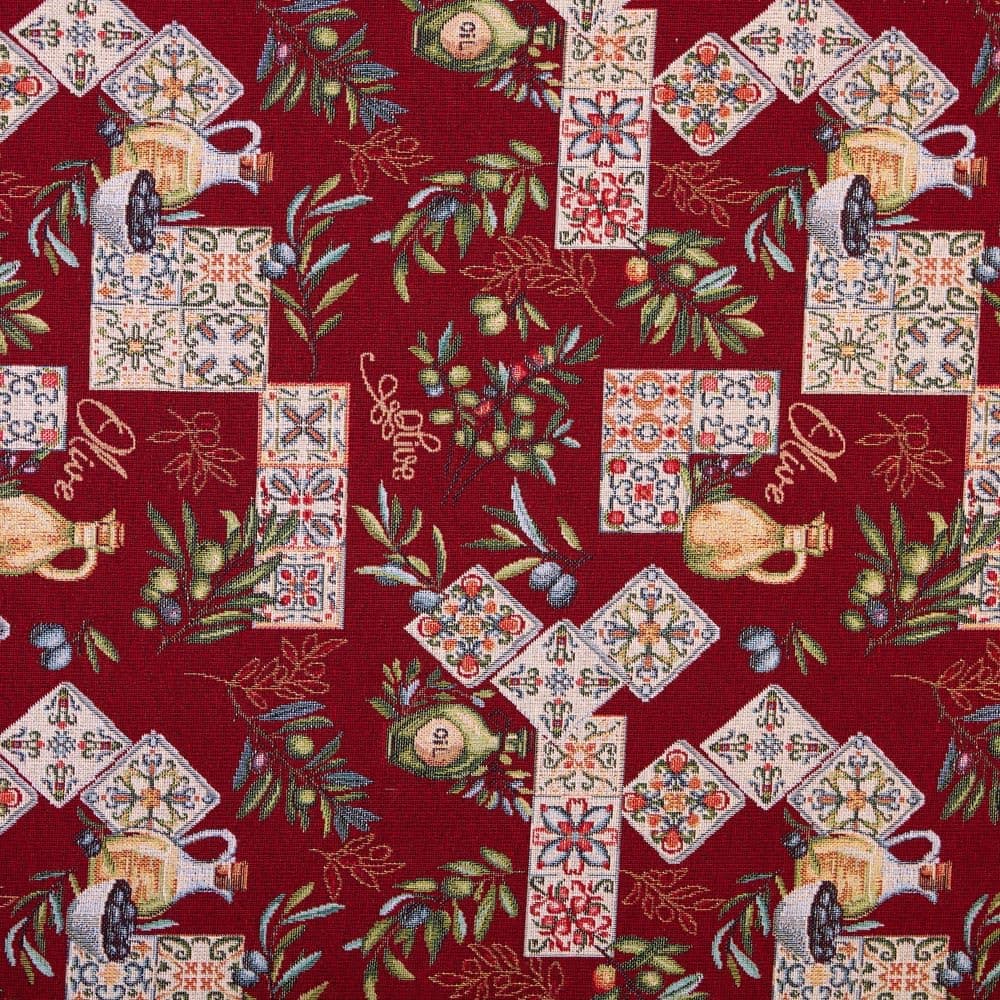 Kt KILOtela - Tela Tapicería, Jacquard Gobelino, Tapizar Sillas, Cojines, Cabecero, Sofá, Bolsos, Resistente al Desgaste, Costura, 100 cm Largo x 280 cm Ancho, Geométrico, Multicolor, 1 metro — view 15