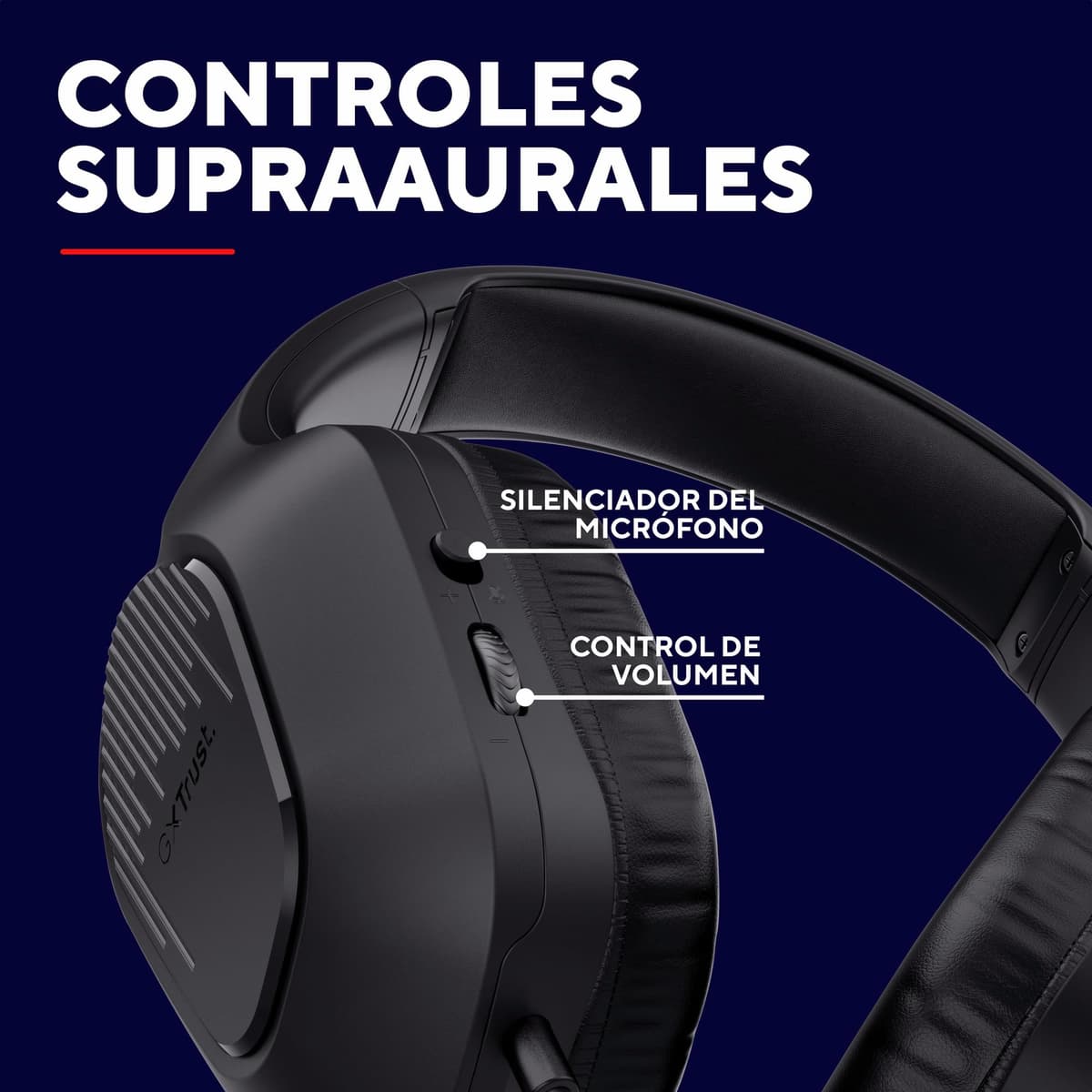 418 Rayne Lightweight Gaming Headset for PC Xbox PS4 PS5 Switch Mobile, 50mm Drivers, 3.5mm Connection, Foldable Microphone, 2m Over-Ear Wired Headphones, Black — view 6