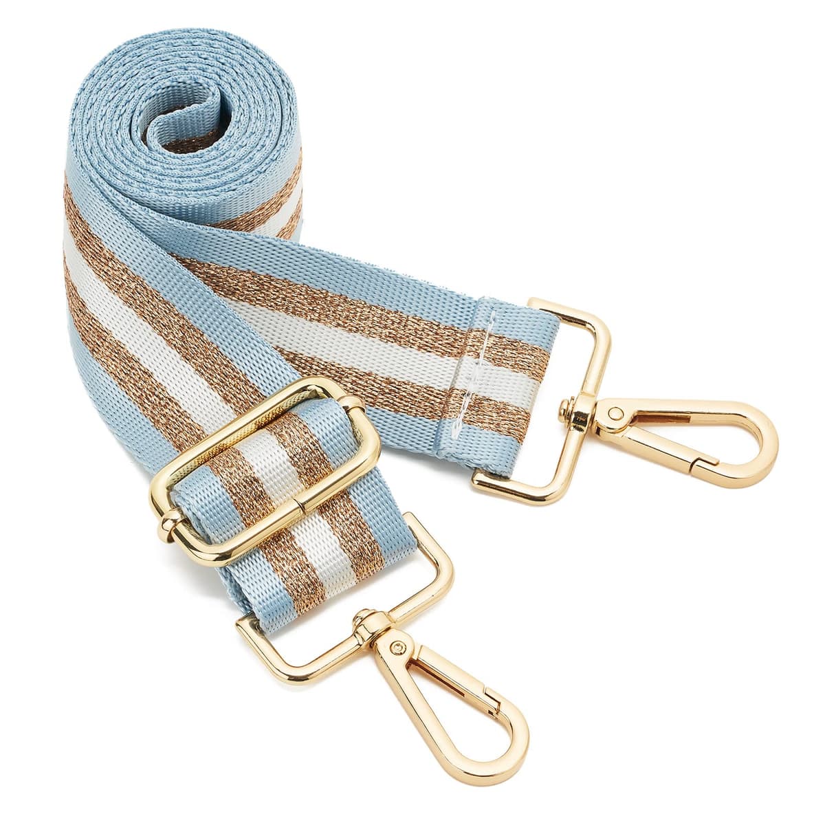 ZOOEASS Wide Shoulder Strap, Guitar Style Adjustable Purse Strap with Gold Buckle Replacement Woven Crossbody Straps for Handbags((3.8CM) Shining Black) — view 37