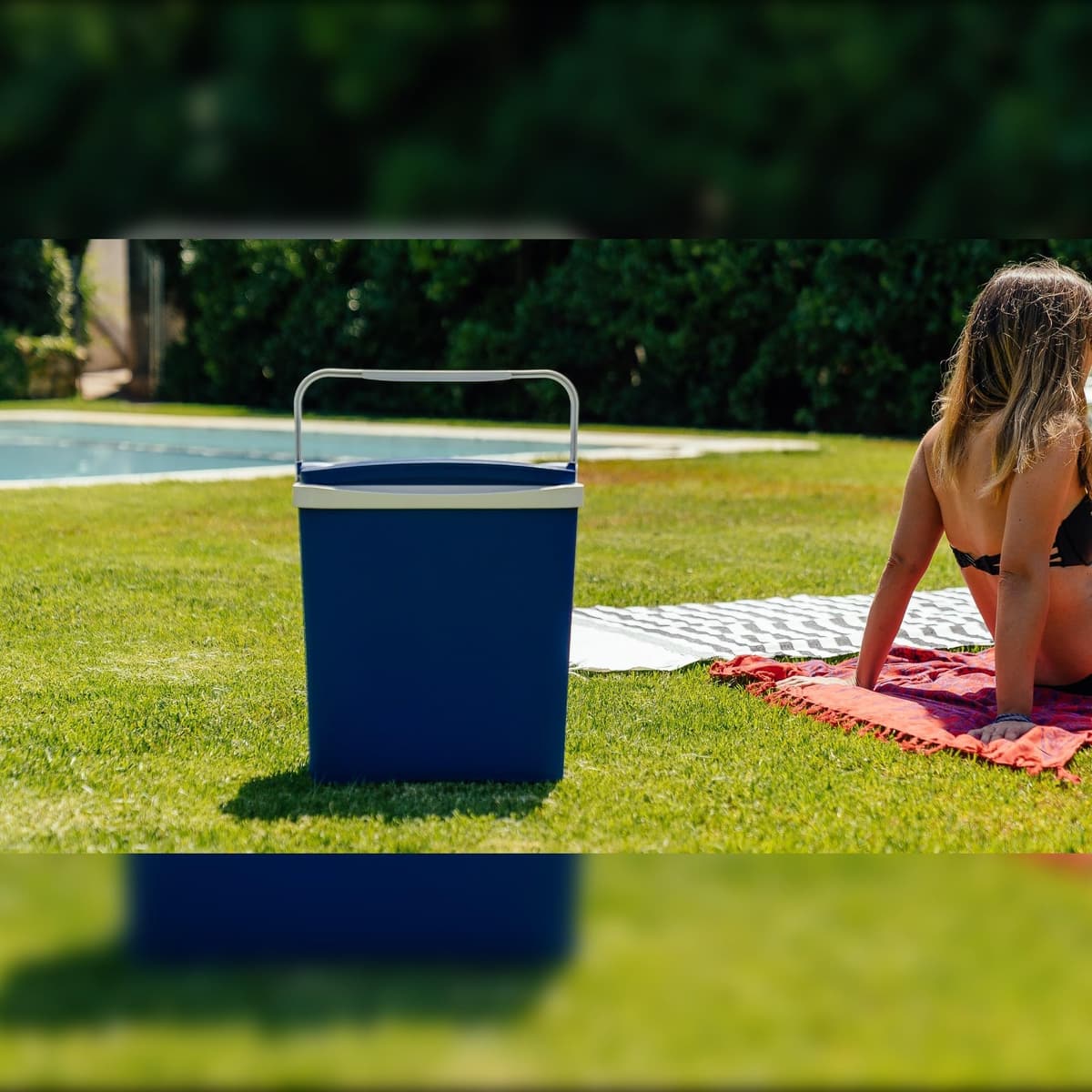 Campos Mini Nevera Portatil de 29 L | Fabricada en España, Polipropileno, azul, 29L — view 6