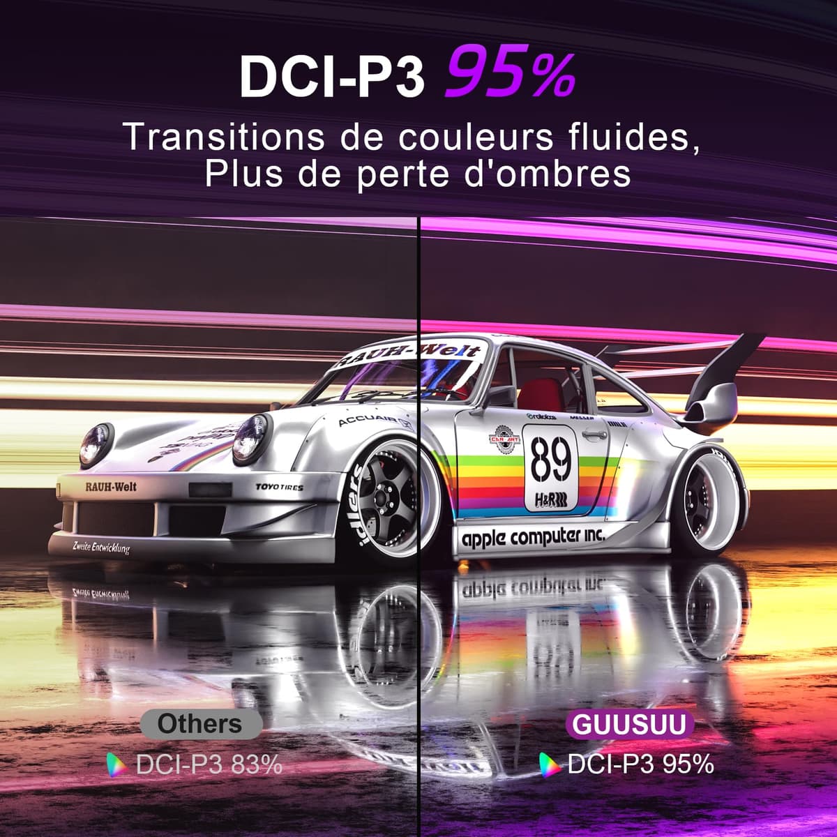 27 Pulgadas Monitor Gaming, 200Hz QHD 1440p, IPS, 95% DCI-P3, Baja Luz Azul, Sin Parpadeos, HDMI 2.1 y DP 1.4 — view 4