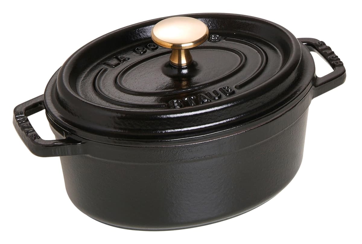 STAUB Cacerola/Cocotte de Hierro Fundido Ovalada, 17 cm, 1 L, Gris grafito — view 44