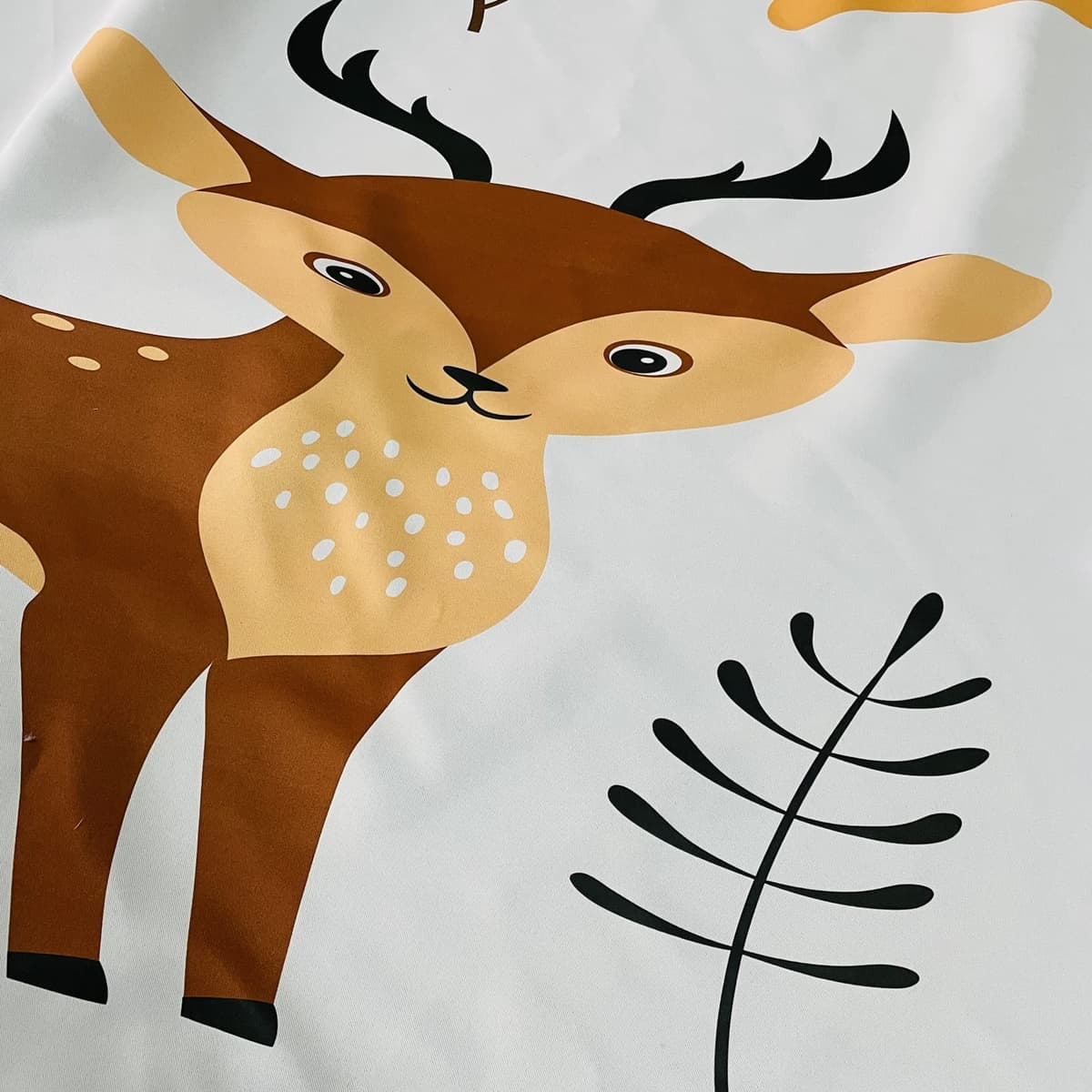 YUANZU Kids Blackout Curtains - Boys Girls Eyelet Autumn Forest Jungle Animals Print Pattern Thermal Insulated Room Darkening Window Drapes for Nursery Baby Bedroom Playroom 2 Panels W117cm x D137cm — view 5