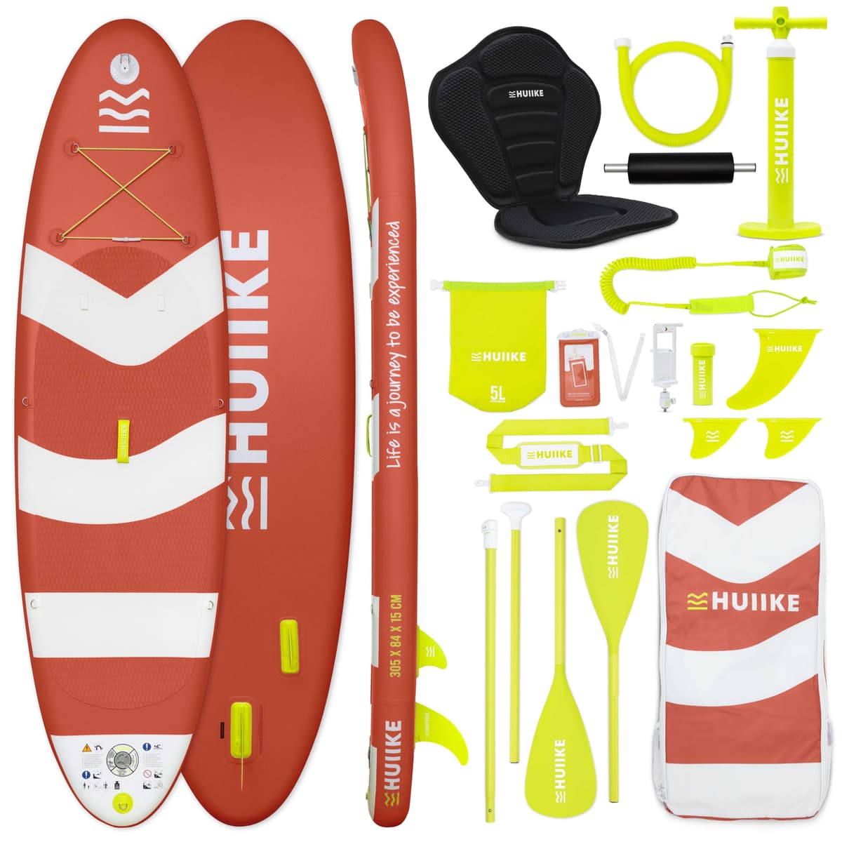 HUIIKE Tabla Paddle Surf Hinchable con Accesorios Incluidos, Remo, Quillas, Inflador. Stand Up Paddle Board Gran Estabilidad y Resistencia. 305 x 84 x 15 cm, Soporta hasta 130 kg — view 21
