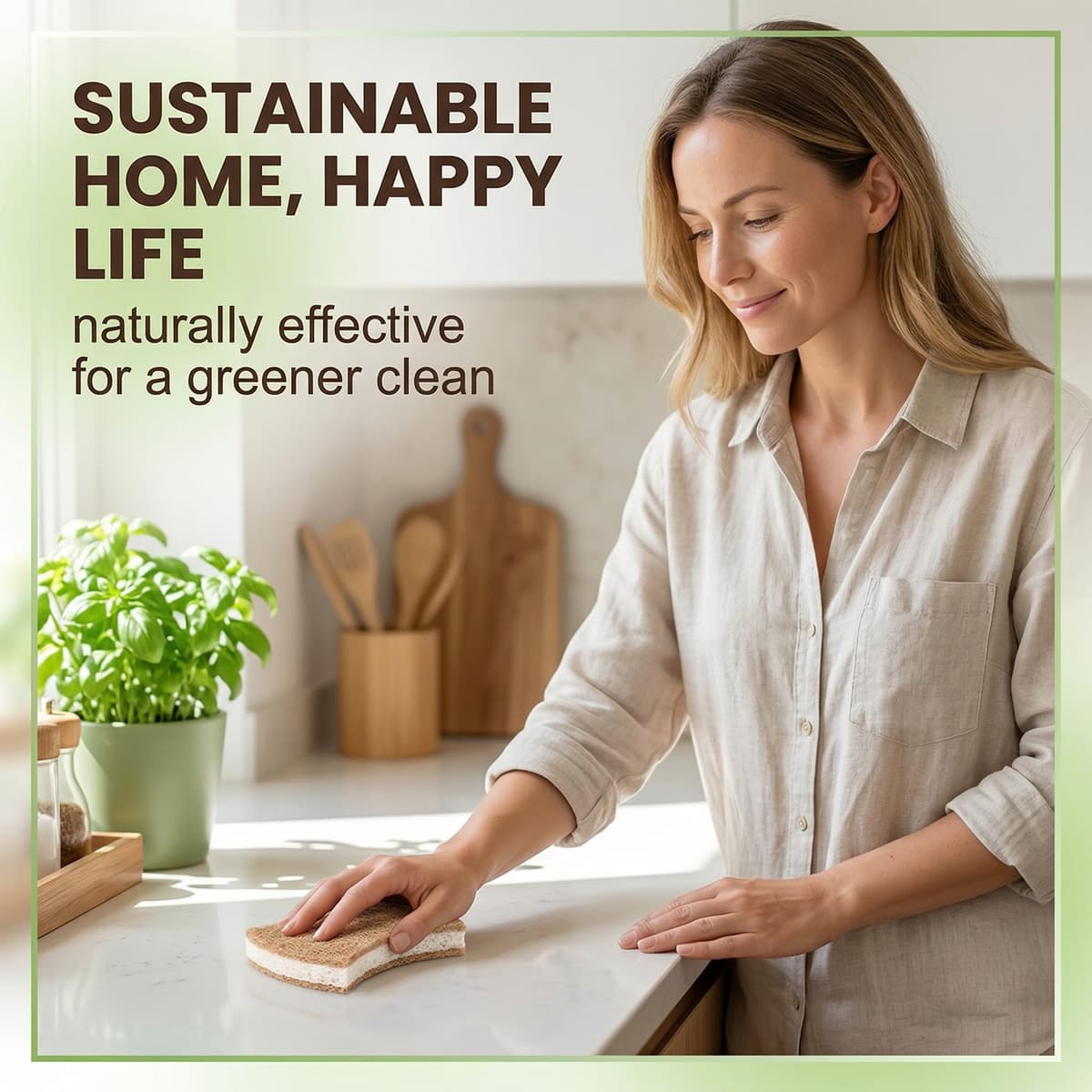 6 piezas esponja de cocina natural, estropajo ecologico, esponja de cocina biodegradable, esponja de cocina orgánica hecha de celulosa y coco, esponja de limpieza natural, esponja de cocina sostenible — view 3