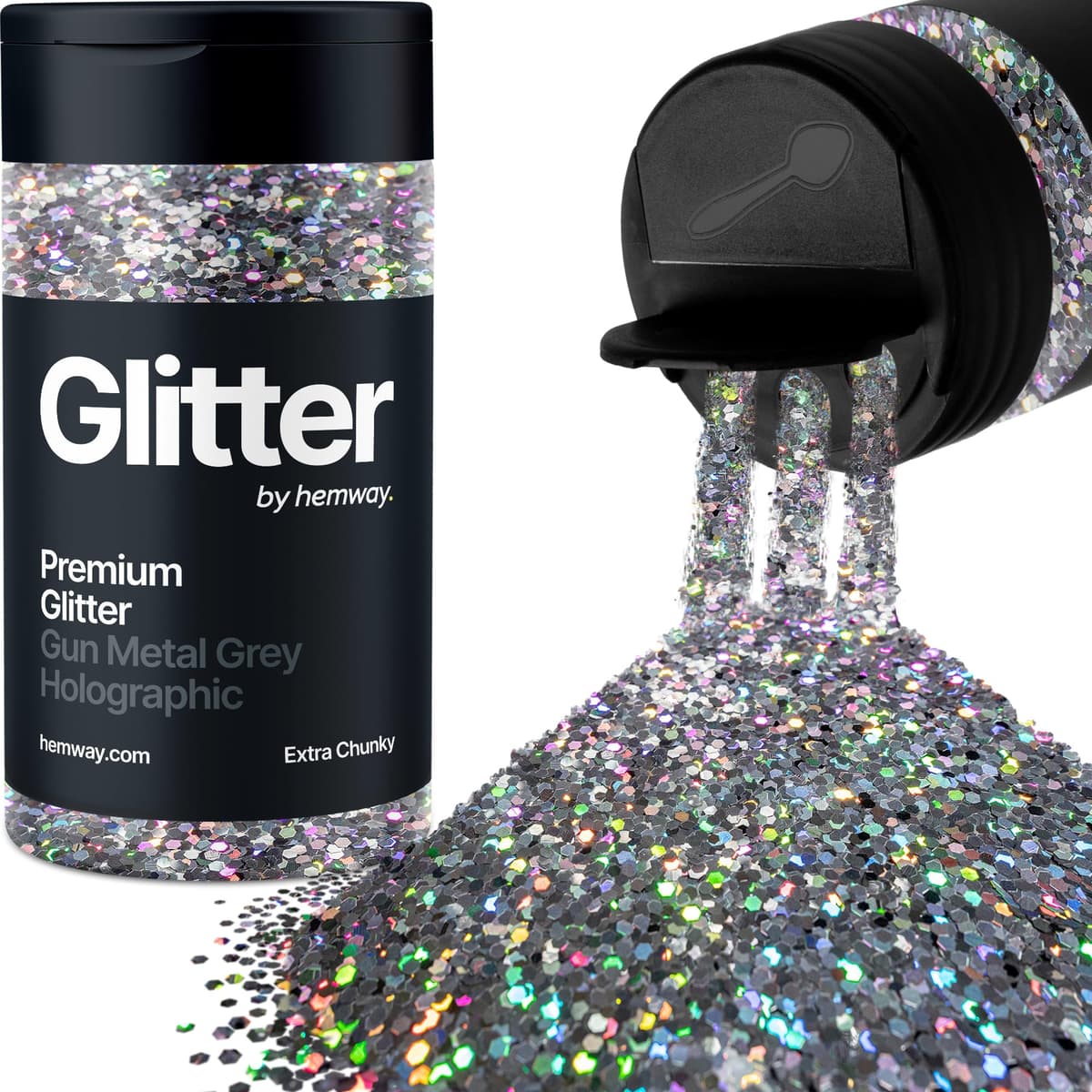 Light Rose Gold Glitter Shaker, 130g Ultrafine Glitter, Crafts 1/128" Metallic Flake Light Rose Gold Sequins, Resin & Epoxy Crafts, Decorating, Halloween, Christmas Nail, Face, Hemway — view 37