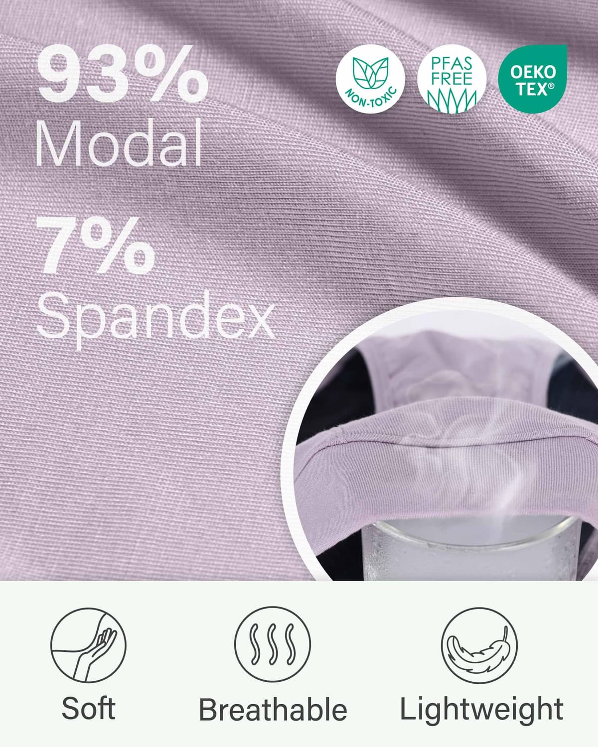 Neione Bragas Menstruales Flujo Moderado Braguitas Hipster Absorbentes de Modal para Mujer Niña — view 5