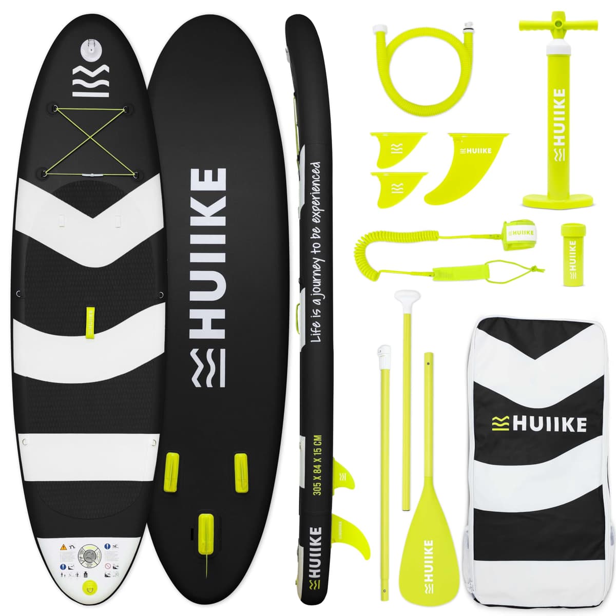 HUIIKE Tabla Paddle Surf Hinchable con Accesorios Incluidos, Remo, Quillas, Inflador. Stand Up Paddle Board Gran Estabilidad y Resistencia. 305 x 84 x 15 cm, Soporta hasta 130 kg — view 20