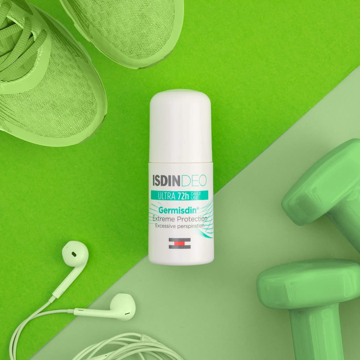 SDIN Germisdin Ultra 72h Roll-On, Desodorante Antitranspirante Sin Alcohol Para Hombre y Mujer que Protege Contra la Producción Excesiva de Sudor y Evita el Mal Olor — view 4