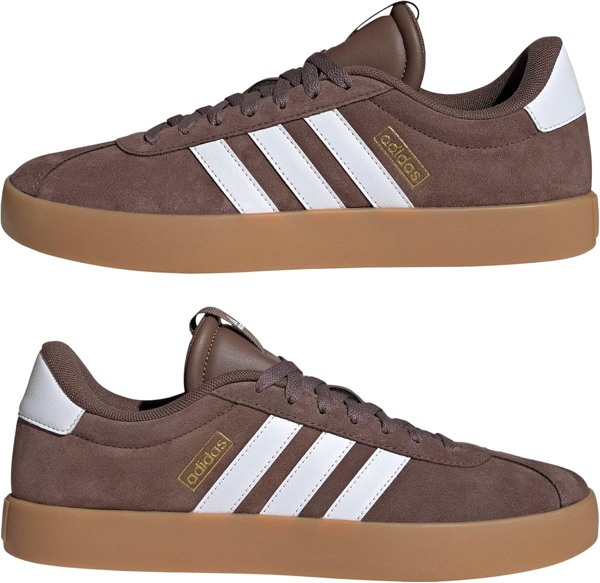 adidas Men's Zapatilla VL Court 3.0 42 EU Earth Strata Cloud White Gold Metallic — view 5