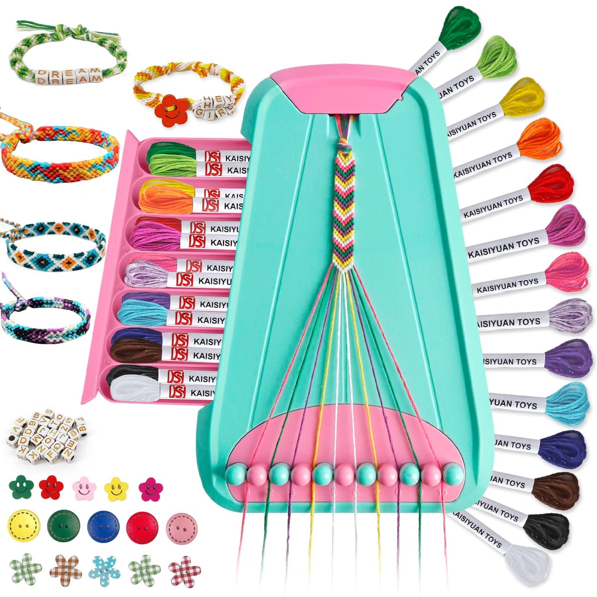 TingingYuli Arts & Crafts for Kids Ages 8-12, Friendship Bracelet Making Kit for Girls, Jewelry Making Kit, Gifts for Kids Age 6-12 (Blue) — view 19