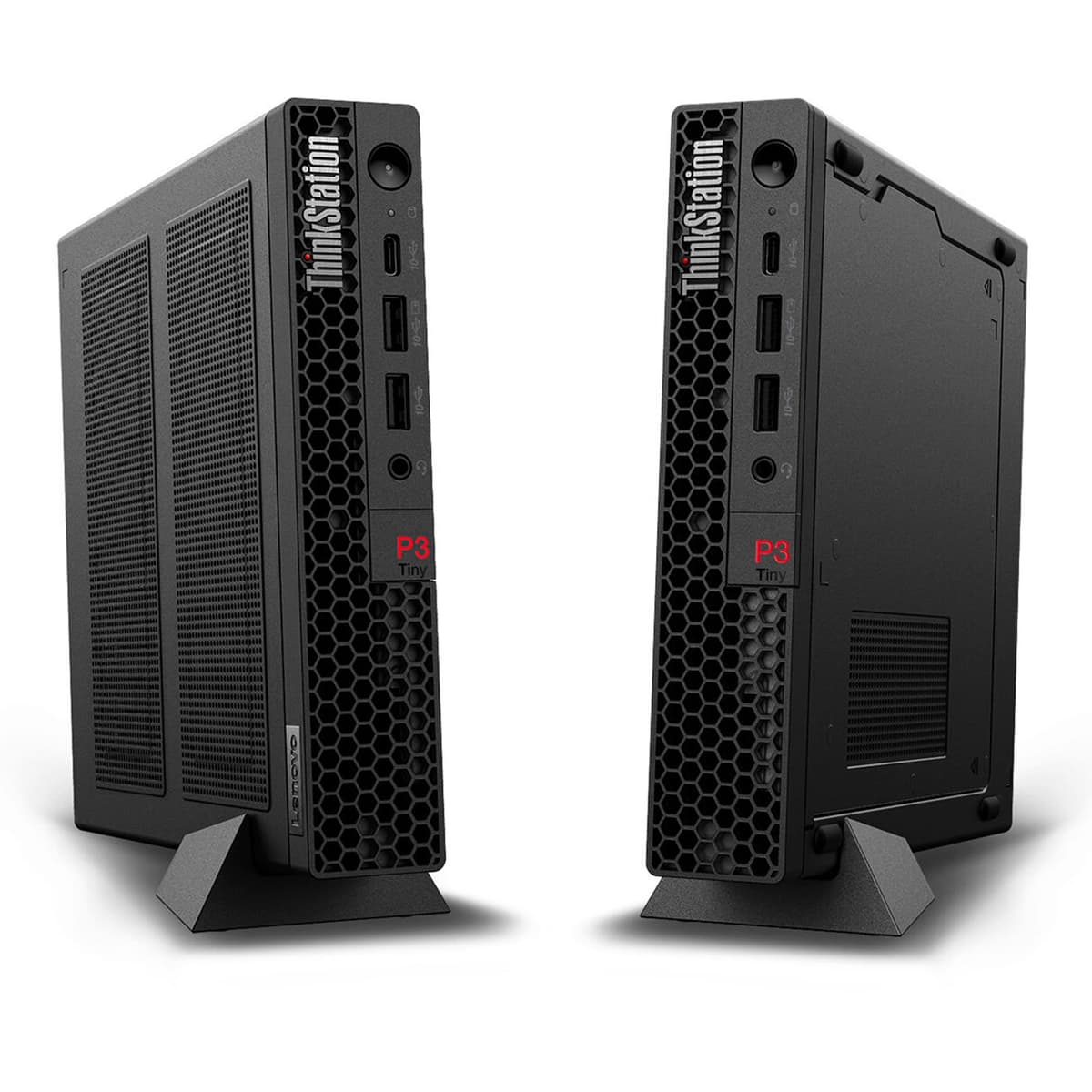Lenovo ThinkStation P3 Tiny Desktop Computer, 20-core Intel Core i7-14700 vPro, 32GB DDR5, 1TB SSD, Display Port + HDMI, WiFi 6, RJ-45, USB-C, Wired Keyboard & Mouse, Windows 11 Pro — view 4