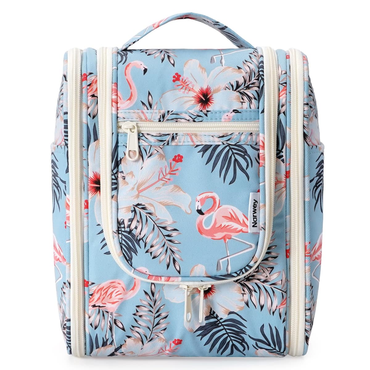 Narwey Neceser Mujer Bolsa de Aseo Colgante, Organizador de Maquillaje Neceser Viaje para Hombre y Mujer Accesorios de Viaje (Negro(Grande)) — view 9