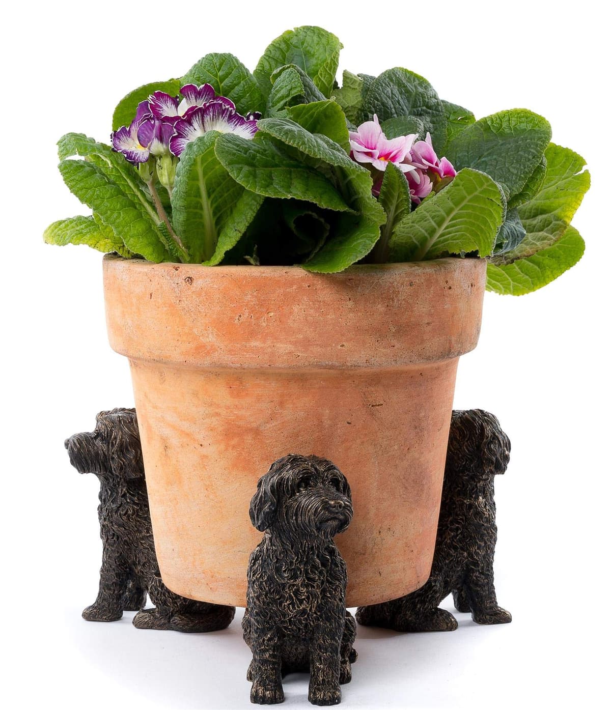 Potty Feet Retriever Figures Plant Pot Feet - Planter Support - Handmade Decorative Ornaments - 3pcs — view 3