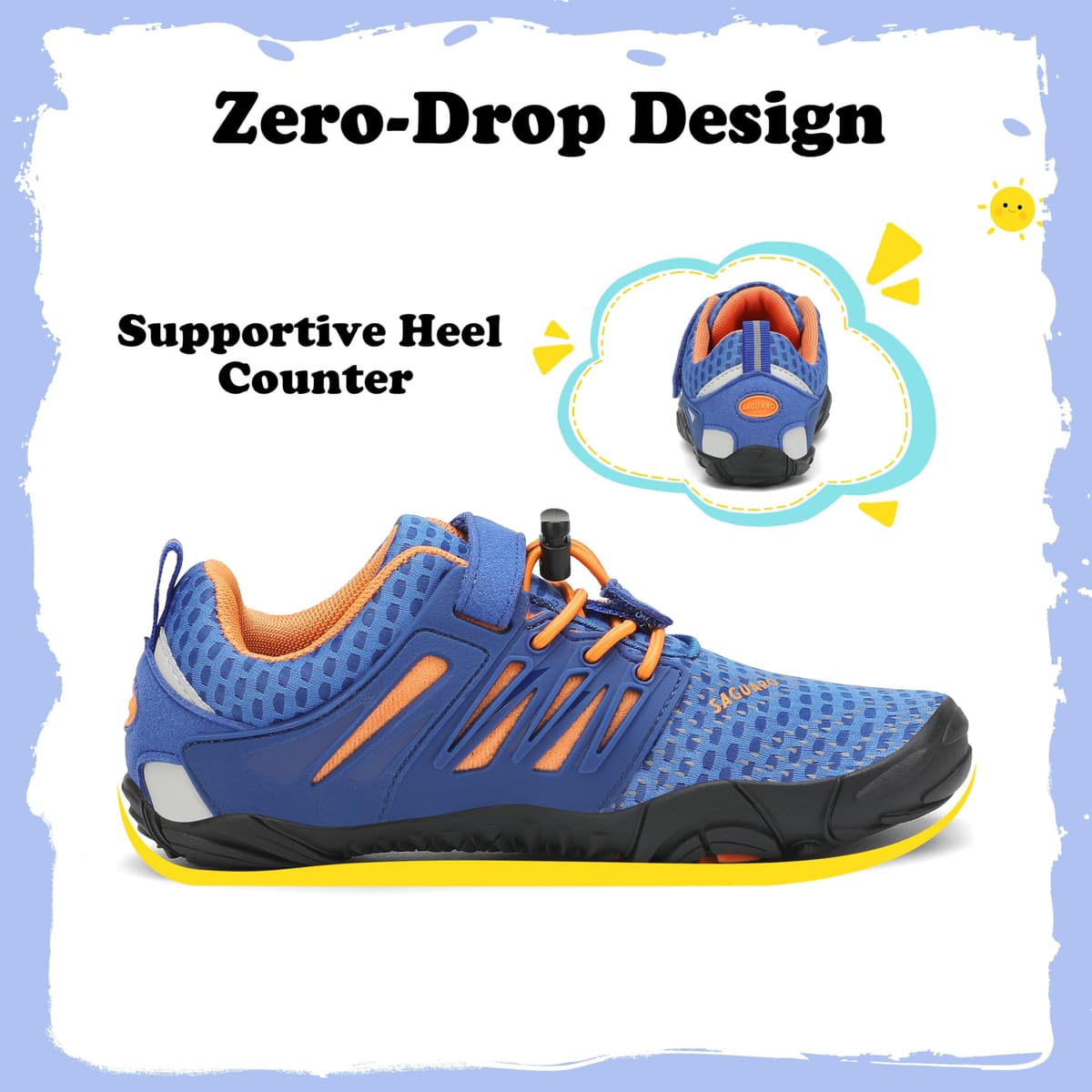 SAGUARO Niños Niña Zapatos de Agua Antideslizante Escarpines Secado Rápido 24-36 EU — view 3