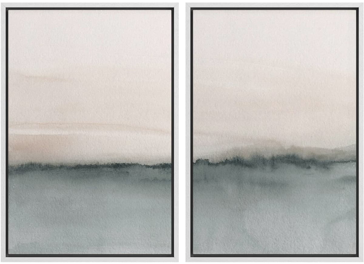 SIGNWIN Framed Canvas Print Wall Art Abstract Wave Pattern Modern Art Minimalist Neutral Decor for Living Room, Bedroom, Office - 16"x24"x2 Natural — view 22