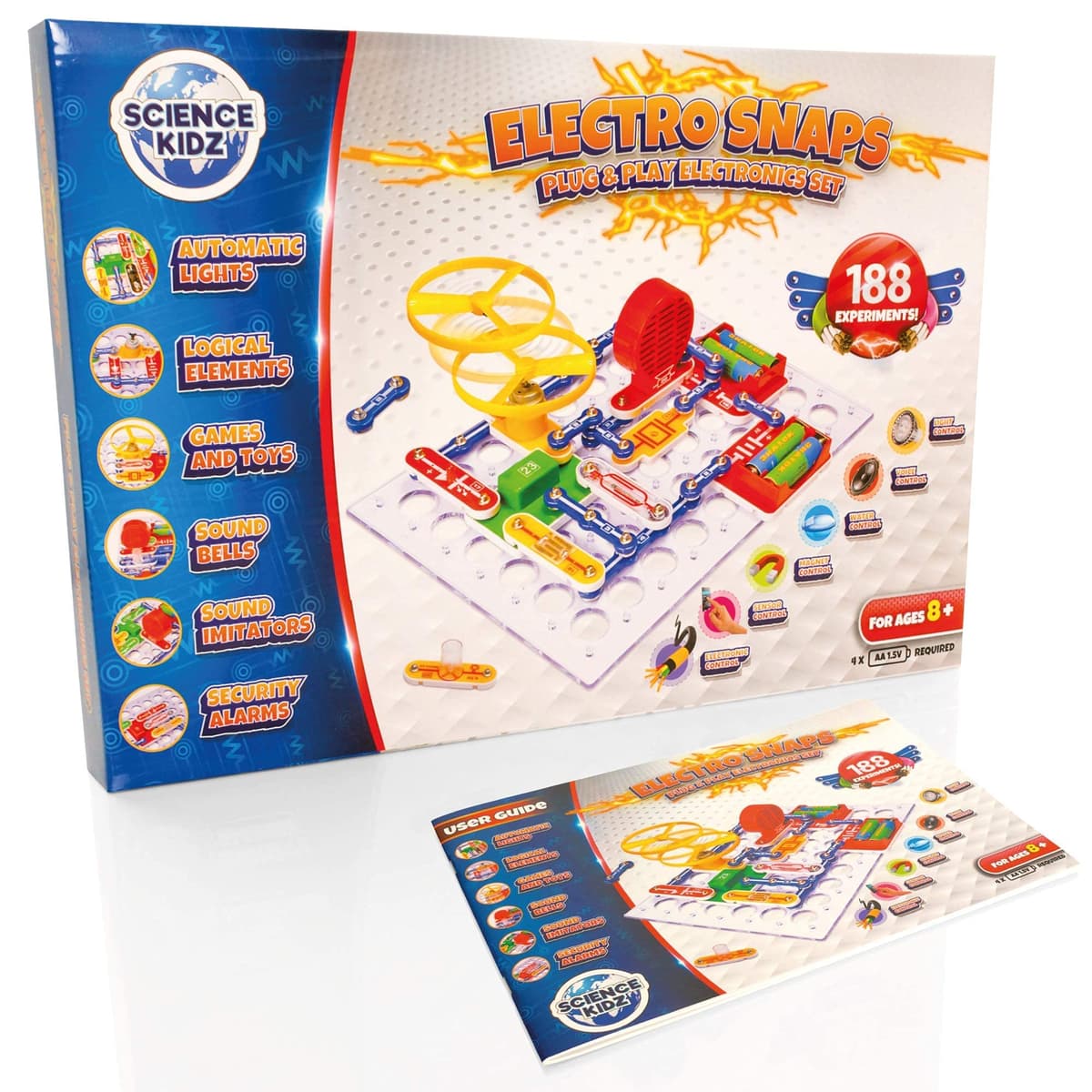 Science Kidz Electronics Kit - Electric Circuits - 188 - Science Experiments Set For Kids Age 5-10 - Educational STEM Toys — view 5