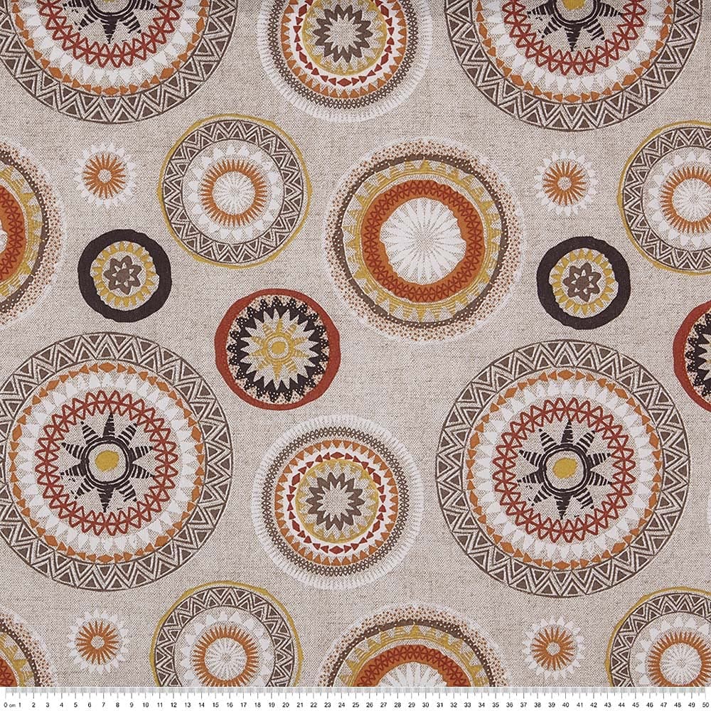 Kt KILOtela - Tela Loneta Estampada, Decoración, Tapizar, Cojines, Cortinas, Bolsos, Manteles, Costura Creativa, 100 cm Largo x 280 cm Ancho, Flores Sevilla, Rosa, Azul ─ 1 Metro — view 13