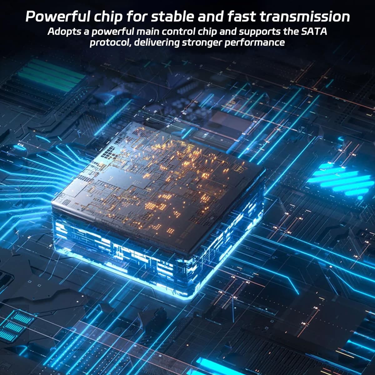 Unidad externa de estado sólido de 2 TB de alta velocidad, disco duro externo portátil delgado de hasta 5 Gbps, USB 3.0, Plug and Play, compatible con discos duros SATA de 2.5 pulgadas — view 3