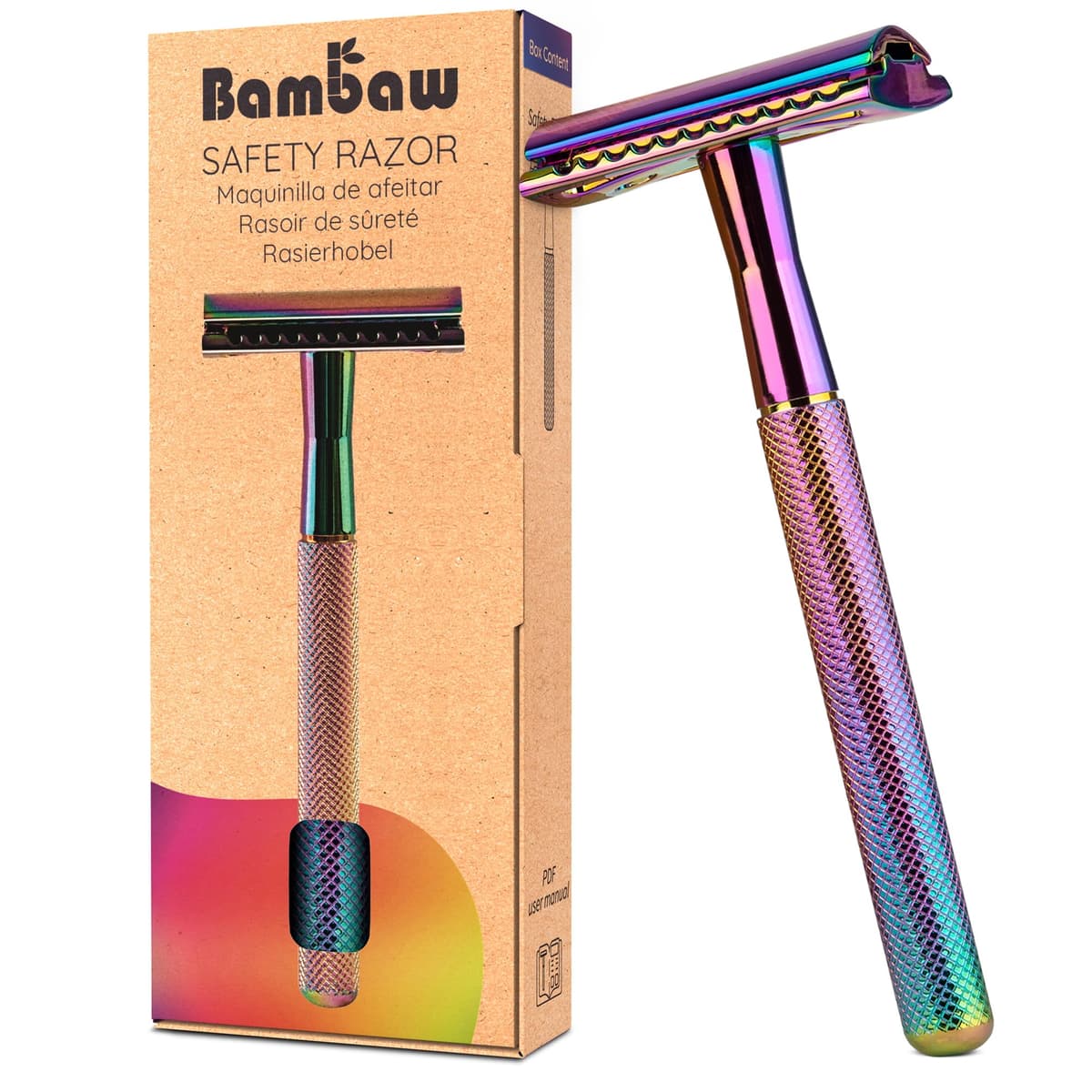 Bambaw Single Blade Razor for Women, Metal Safety Razor Women for a Luxurious Wet Shave Experience, Ideal for of All Skin Types, Suitable for Full Body, No Blade Included (Rose Gold) — view 14
