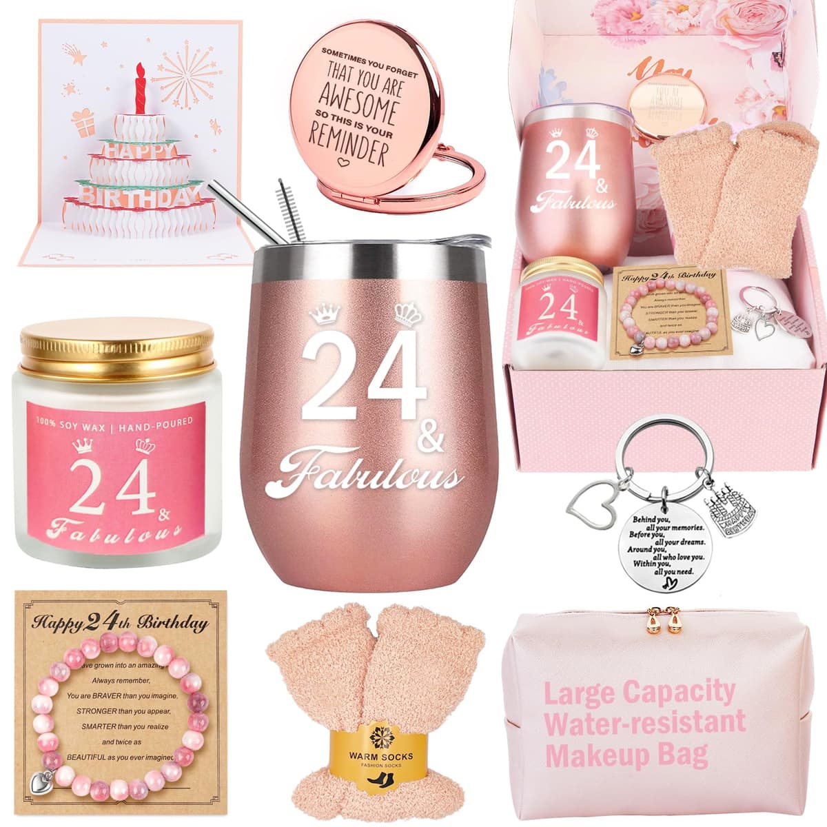 Awfrky Birthday Gifts for Women, Birthday Gift Box Set for Woman Best Friends Female Sister Mom Daughter Wife Her Girlfriend Coworker Bestie, Unique Gifts for Women — view 23