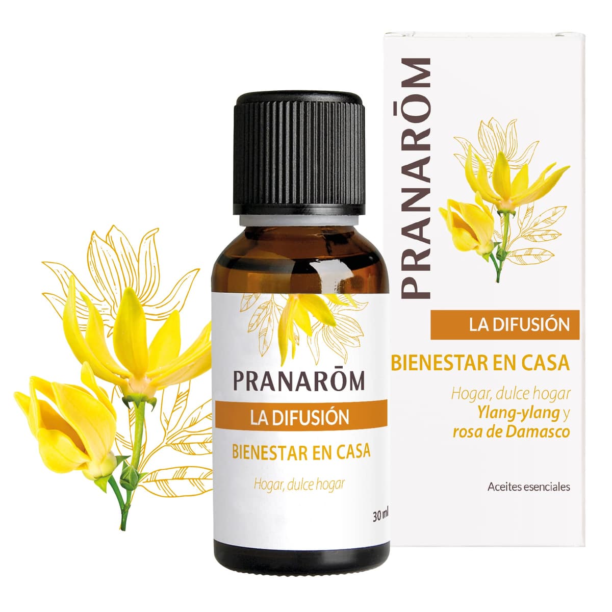 PRANAROM - Zen - Difusión - Aceites Esenciales 100% Puros, Naturales y Bio - Mezcla Que Favorece la Relajación y la Tranquilidad - Cítricos Calmantes y Cedro Mistico - Difusión Atmosférica - 30ml — view 3