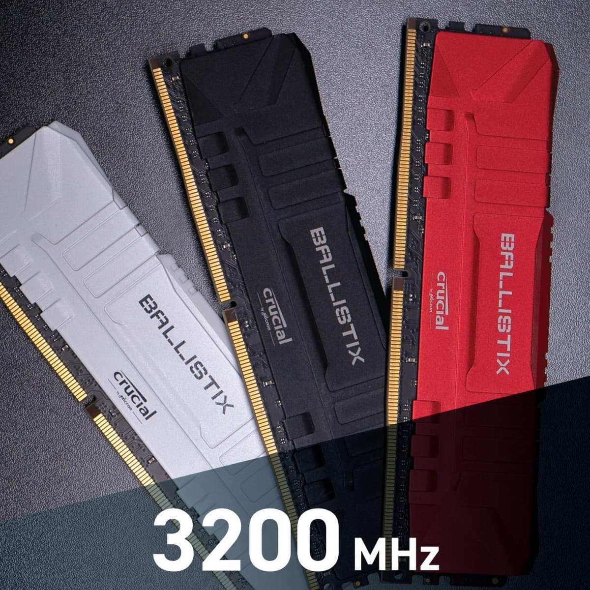 Crucial Ballistix BL2K8G32C16U4B 3200 MHz, DDR4, DRAM, Desktop Gaming Memory Kit, 16GB (8GB x2), CL16, Black — view 5